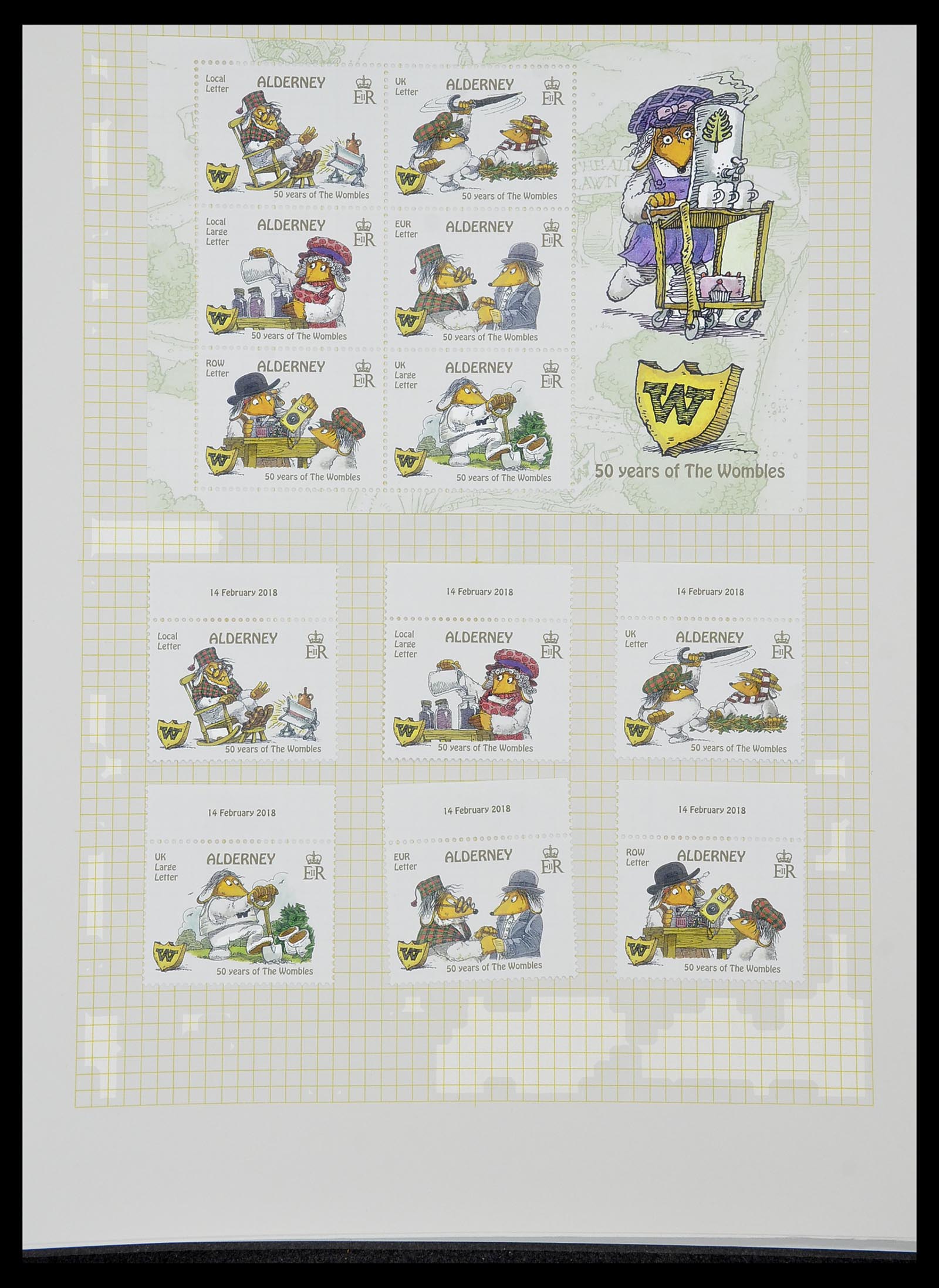 34337 368 - Postzegelverzameling 34337 Guernsey en Alderney 1940-2018!