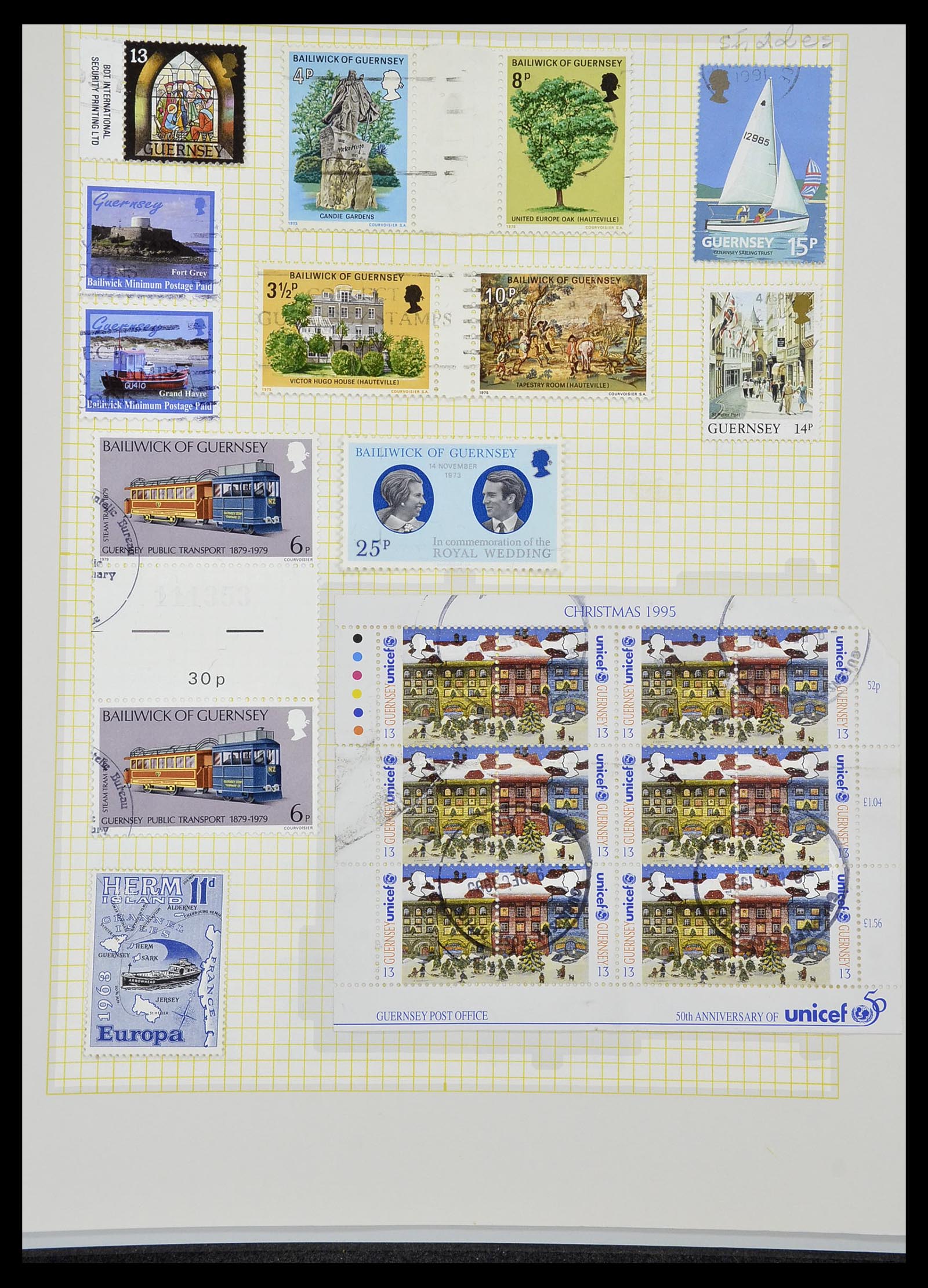 34337 371 - Stamp collection 34337 Guernsey and Alderney 1940-2018!