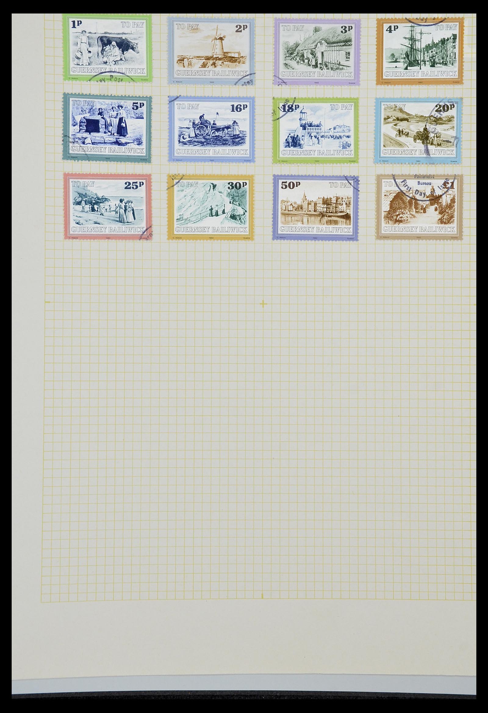 34337 375 - Postzegelverzameling 34337 Guernsey en Alderney 1940-2018!