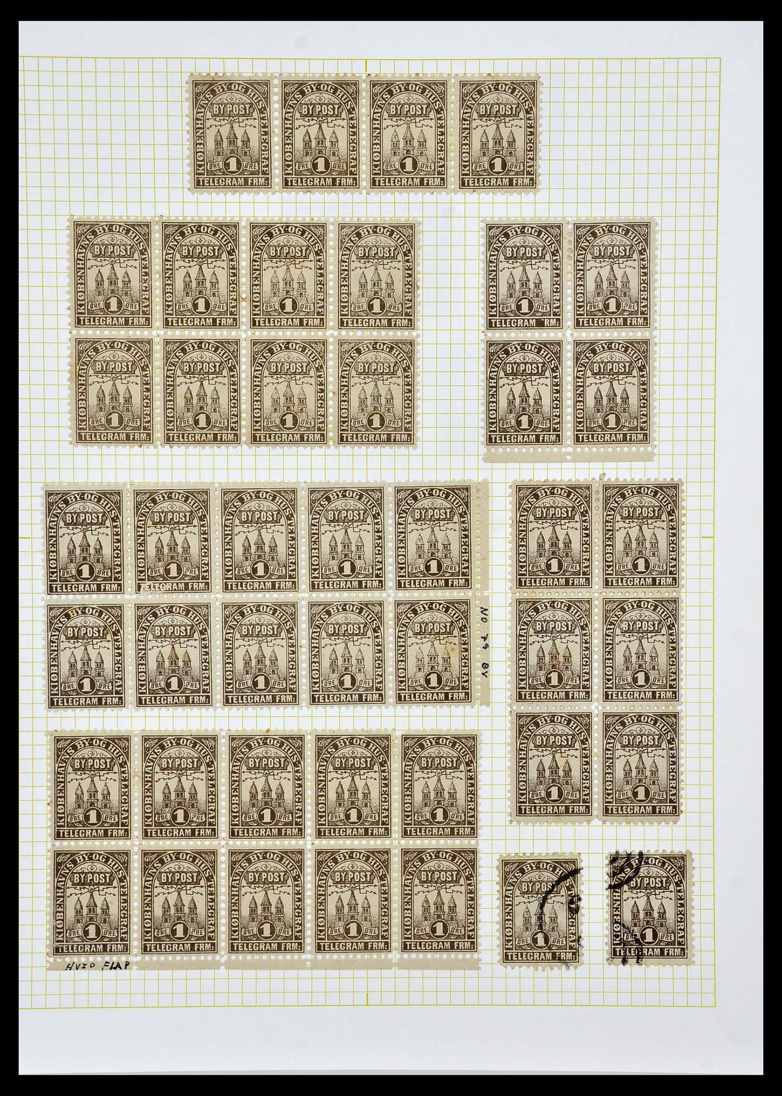 34344 011 - Postzegelverzameling 34344 Scandinavië lokaalzegels.