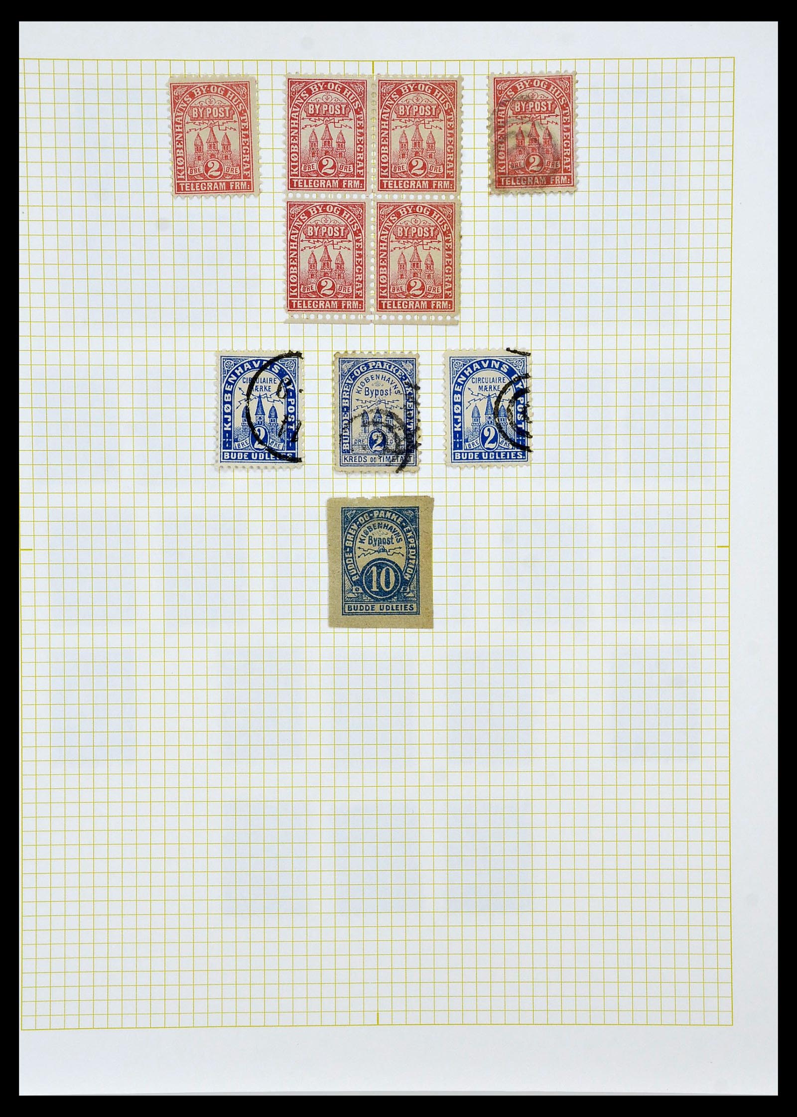 34344 012 - Postzegelverzameling 34344 Scandinavië lokaalzegels.