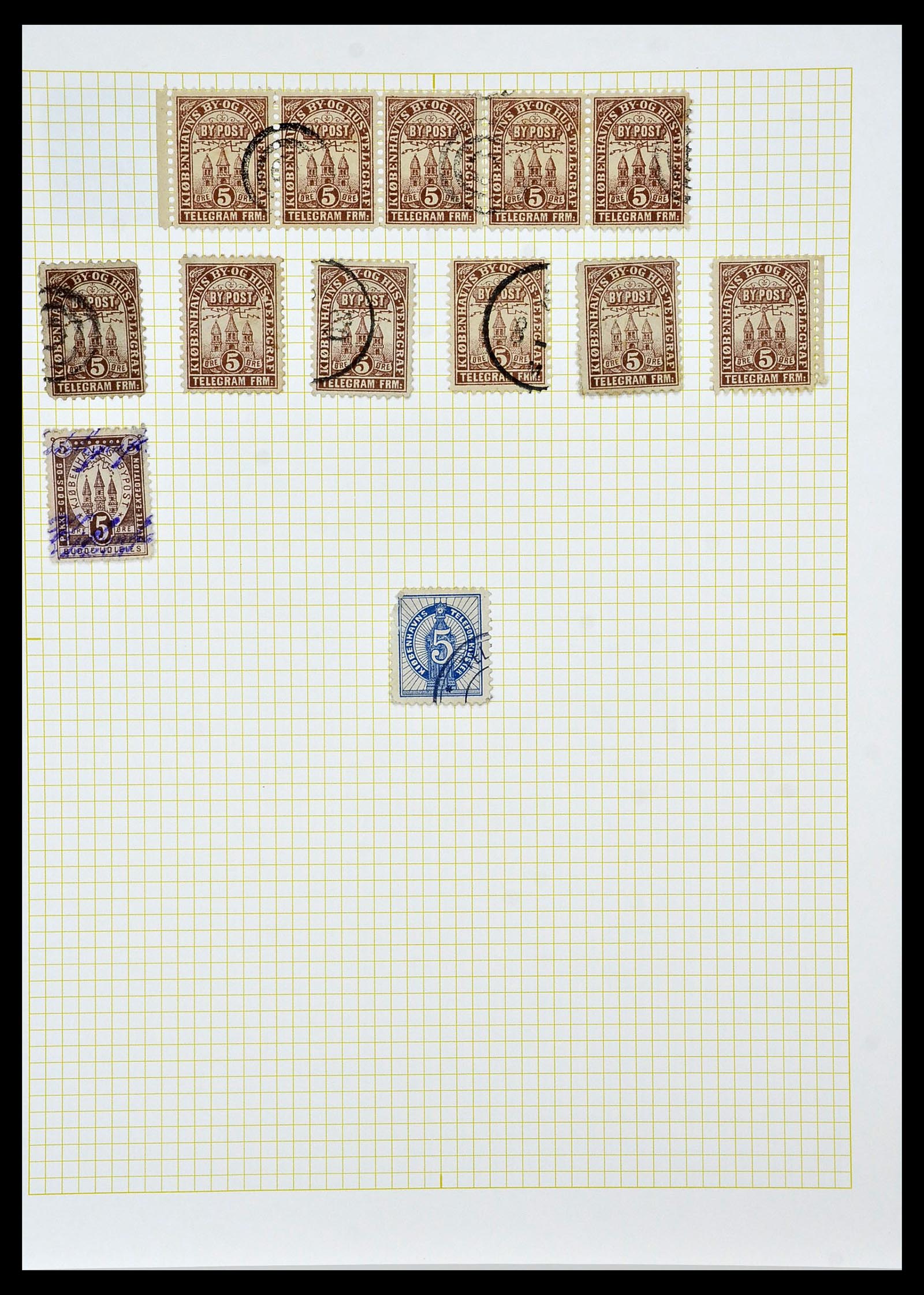 34344 016 - Postzegelverzameling 34344 Scandinavië lokaalzegels.