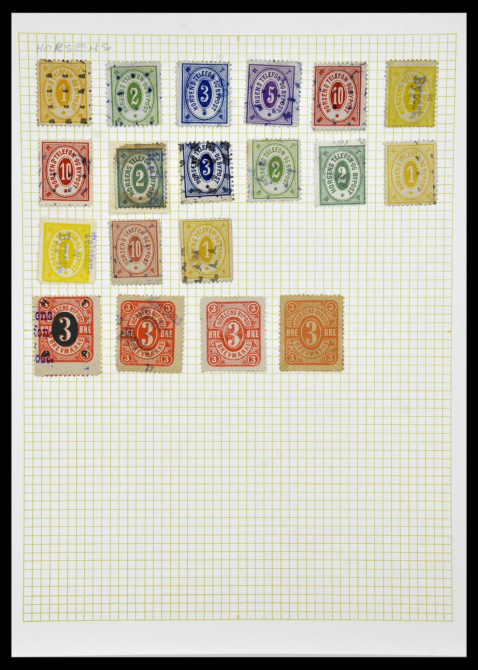 34344 018 - Postzegelverzameling 34344 Scandinavië lokaalzegels.