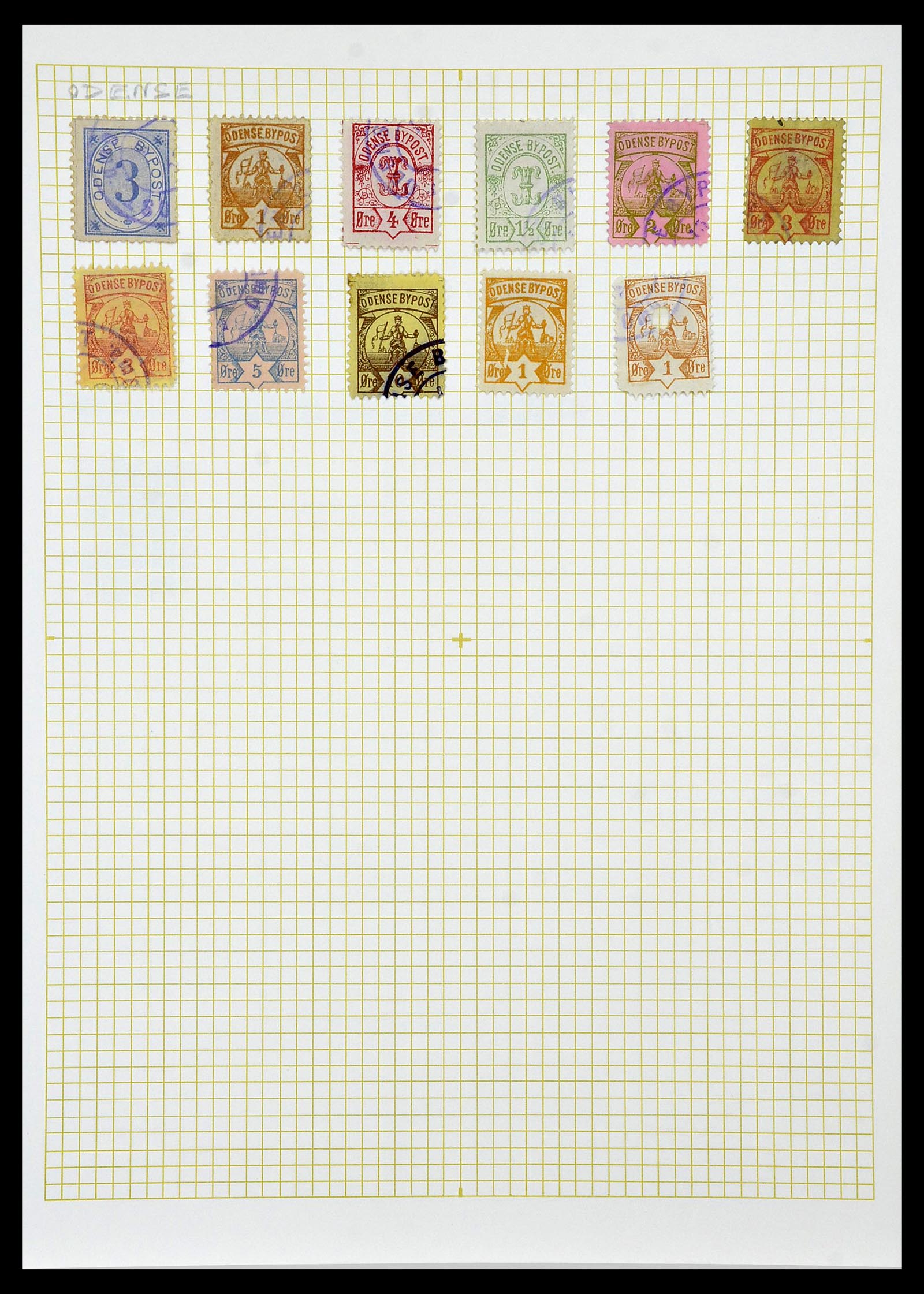 34344 020 - Postzegelverzameling 34344 Scandinavië lokaalzegels.