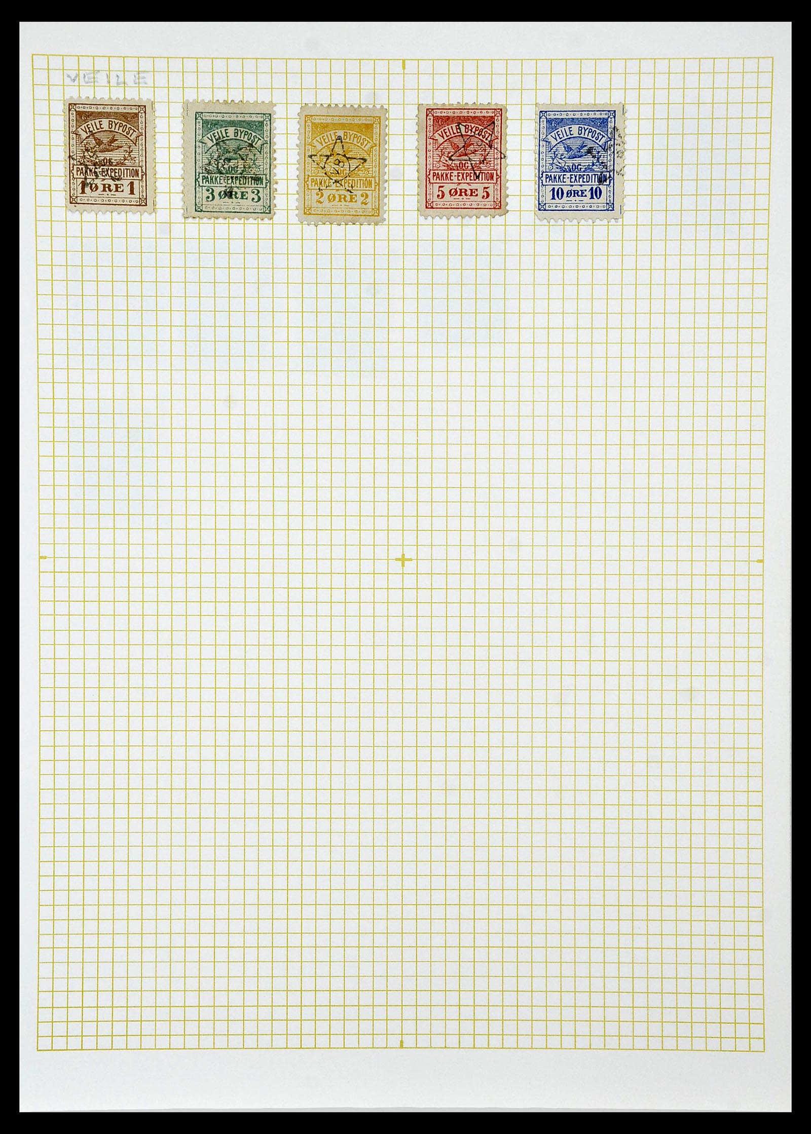 34344 023 - Postzegelverzameling 34344 Scandinavië lokaalzegels.