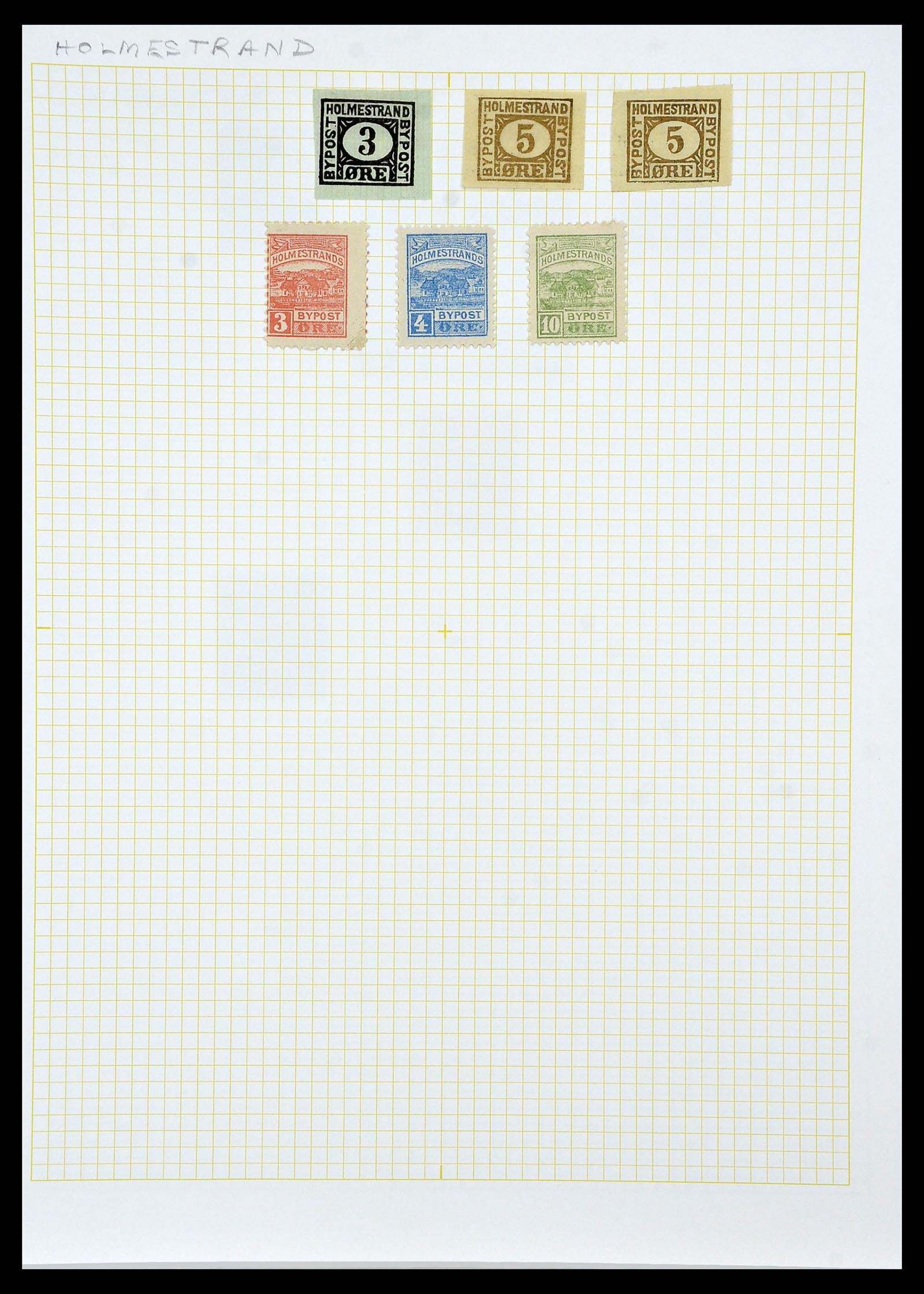 34344 032 - Postzegelverzameling 34344 Scandinavië lokaalzegels.
