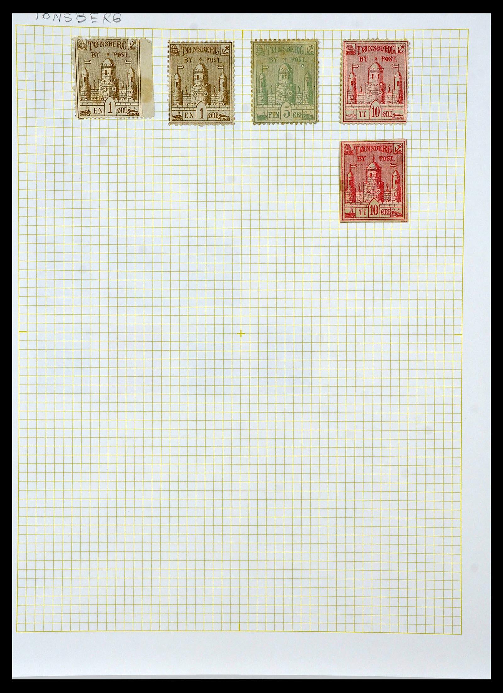 34344 039 - Postzegelverzameling 34344 Scandinavië lokaalzegels.
