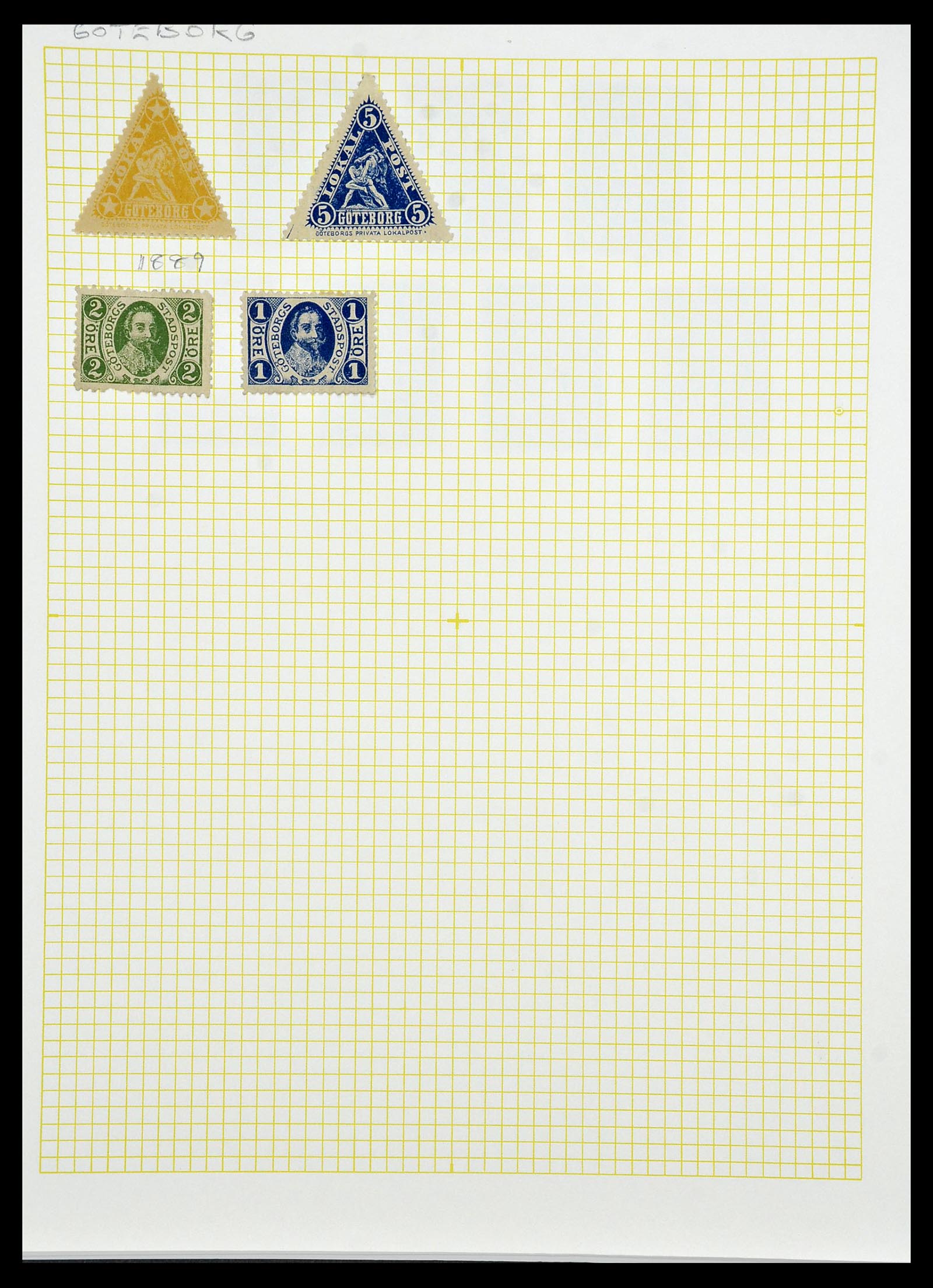 34344 046 - Postzegelverzameling 34344 Scandinavië lokaalzegels.