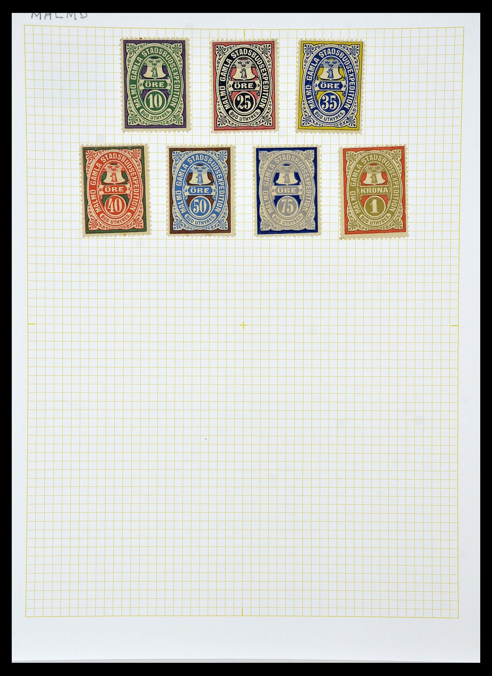 34344 047 - Postzegelverzameling 34344 Scandinavië lokaalzegels.