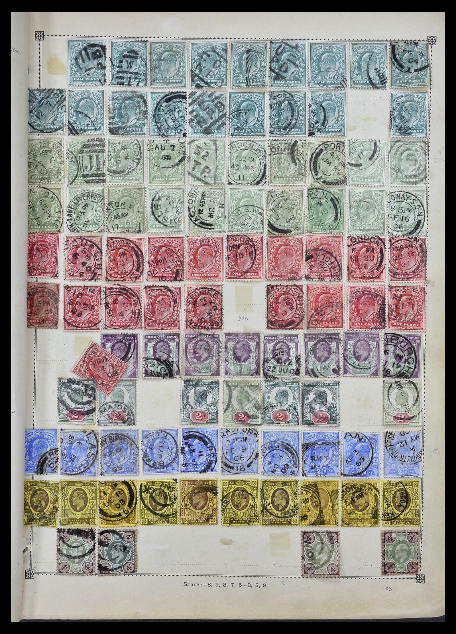 34352 004 - Postzegelverzameling 34352 Engeland 1860-1970.