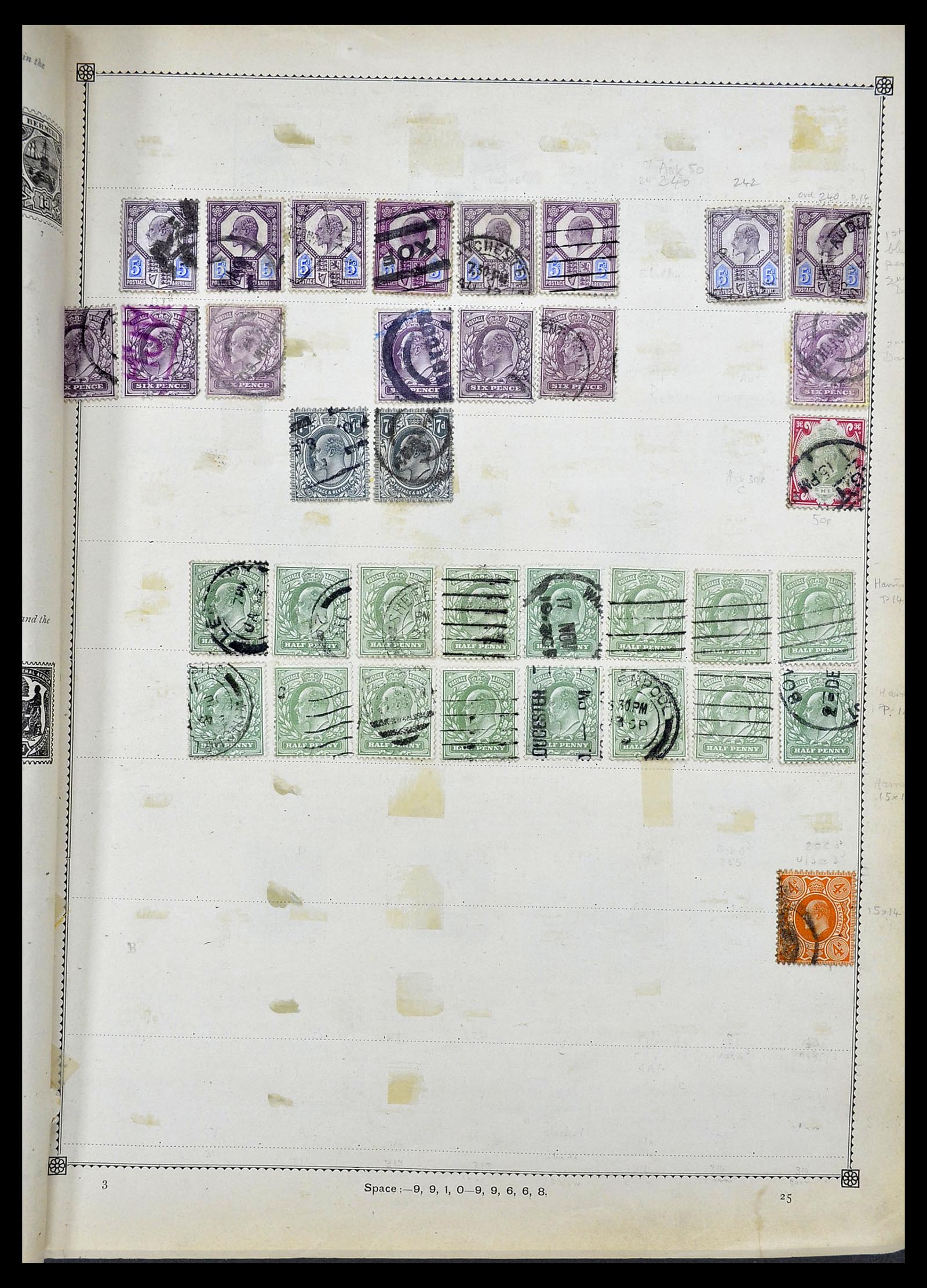 34352 005 - Postzegelverzameling 34352 Engeland 1860-1970.