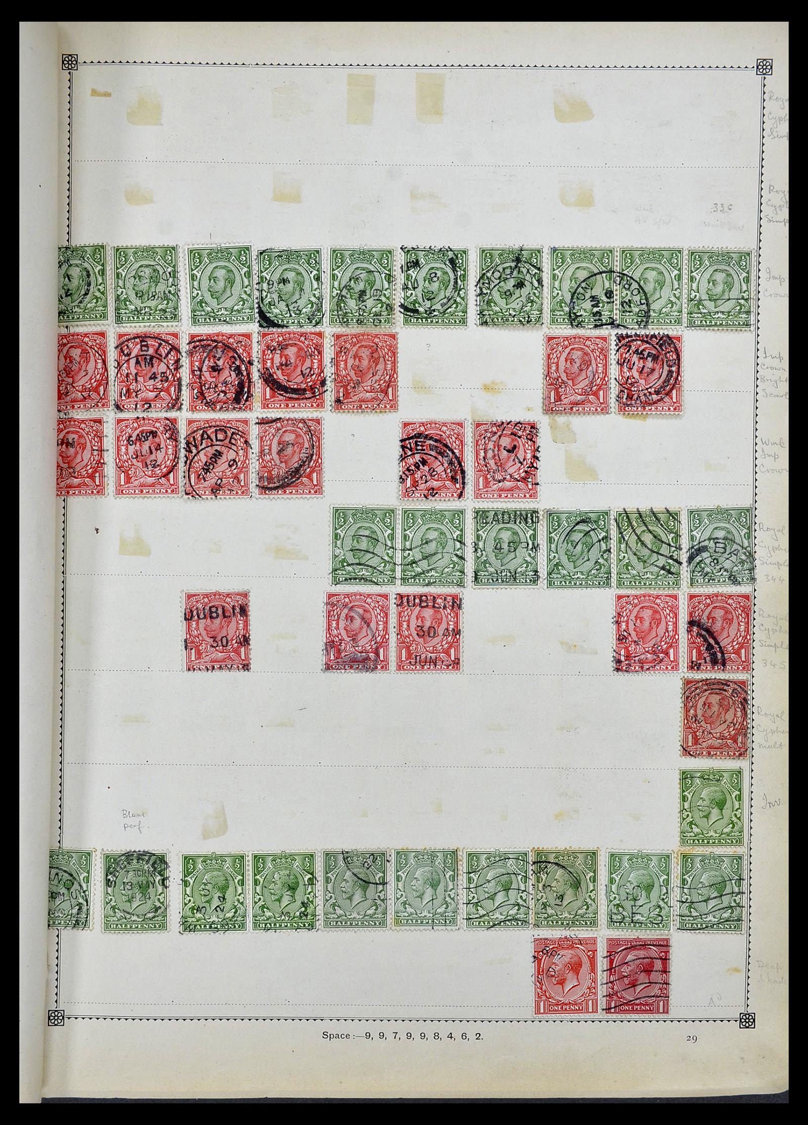 34352 007 - Postzegelverzameling 34352 Engeland 1860-1970.