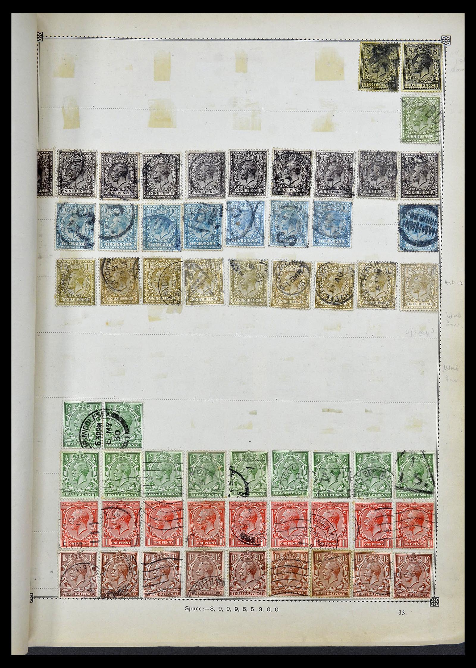 34352 009 - Postzegelverzameling 34352 Engeland 1860-1970.