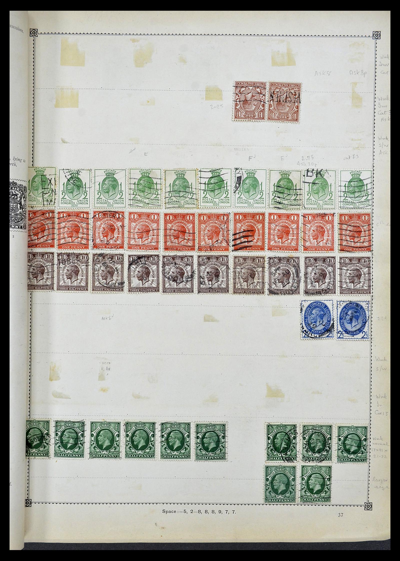 34352 011 - Postzegelverzameling 34352 Engeland 1860-1970.