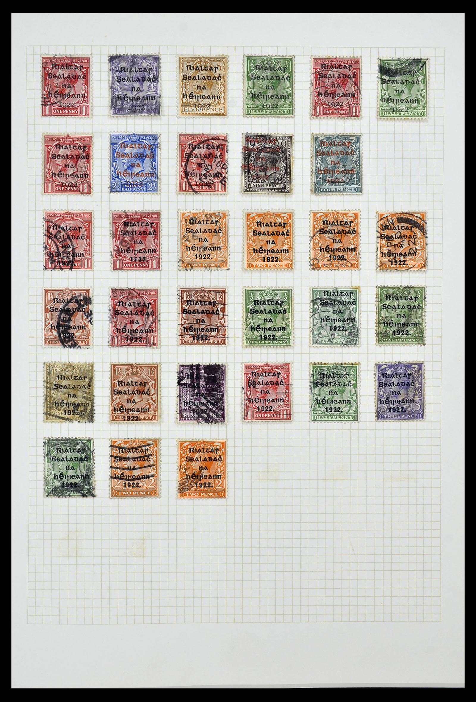 34353 002 - Postzegelverzameling 34353 Ierland 1922-2000.