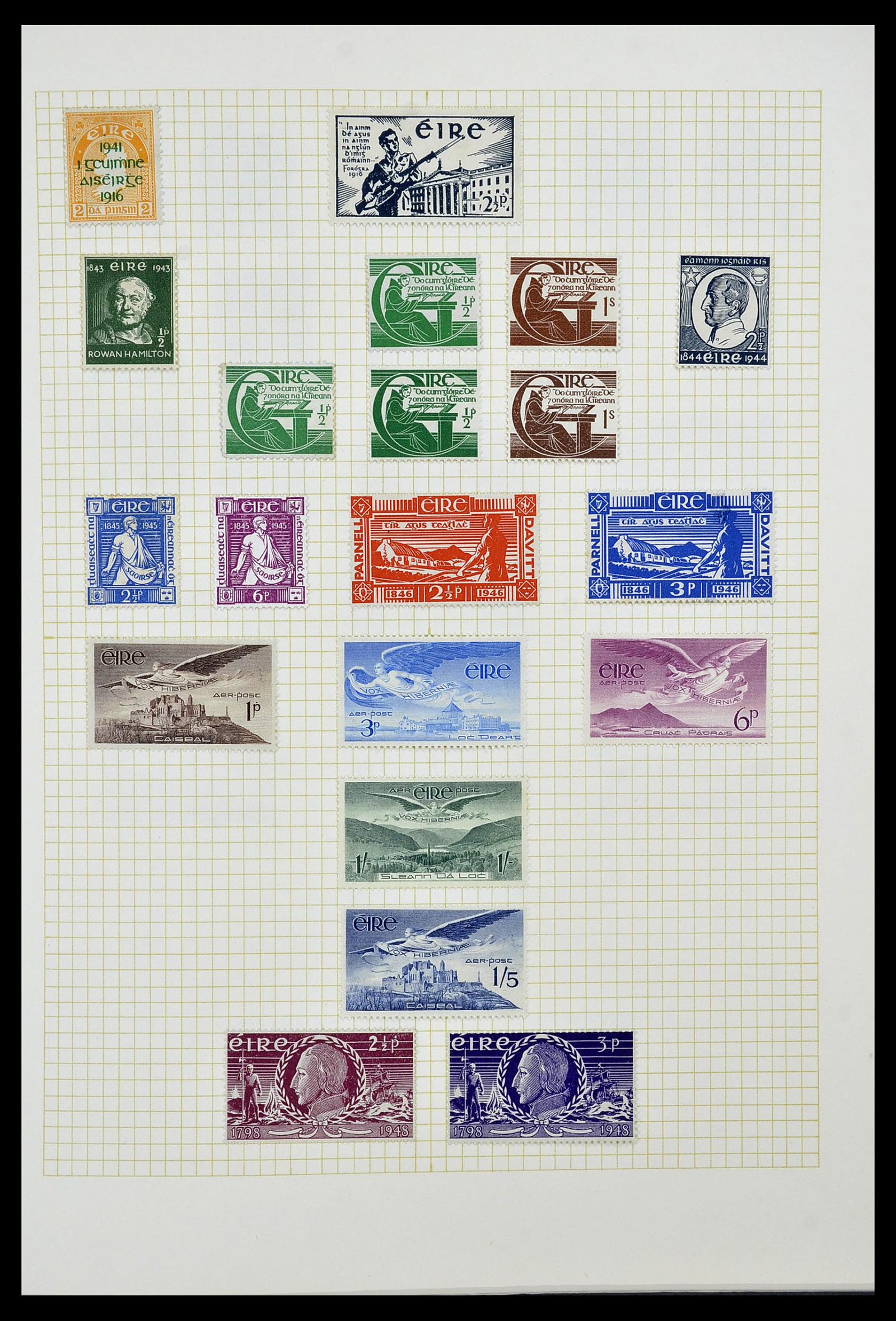 34353 009 - Postzegelverzameling 34353 Ierland 1922-2000.