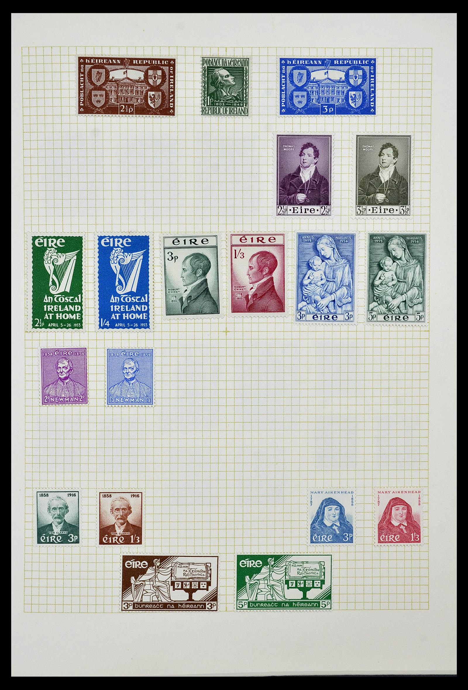 34353 011 - Postzegelverzameling 34353 Ierland 1922-2000.