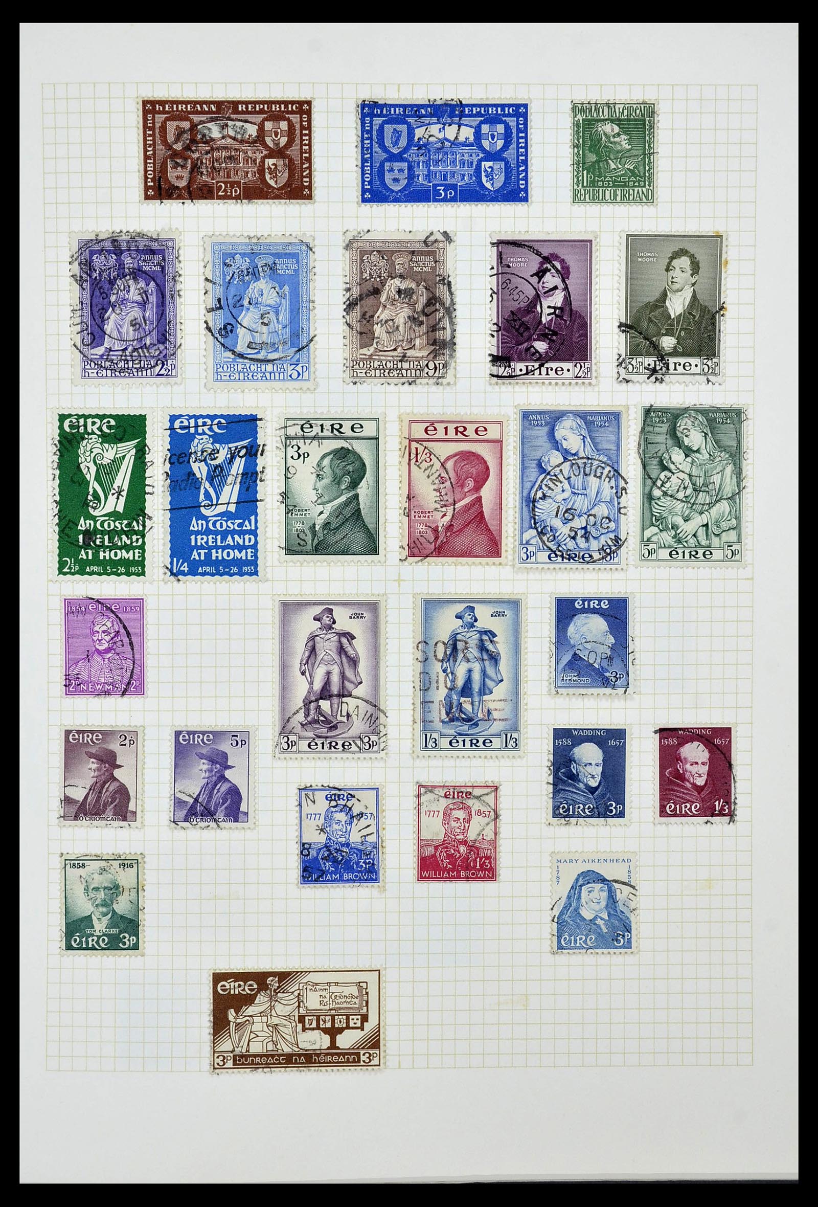 34353 012 - Postzegelverzameling 34353 Ierland 1922-2000.