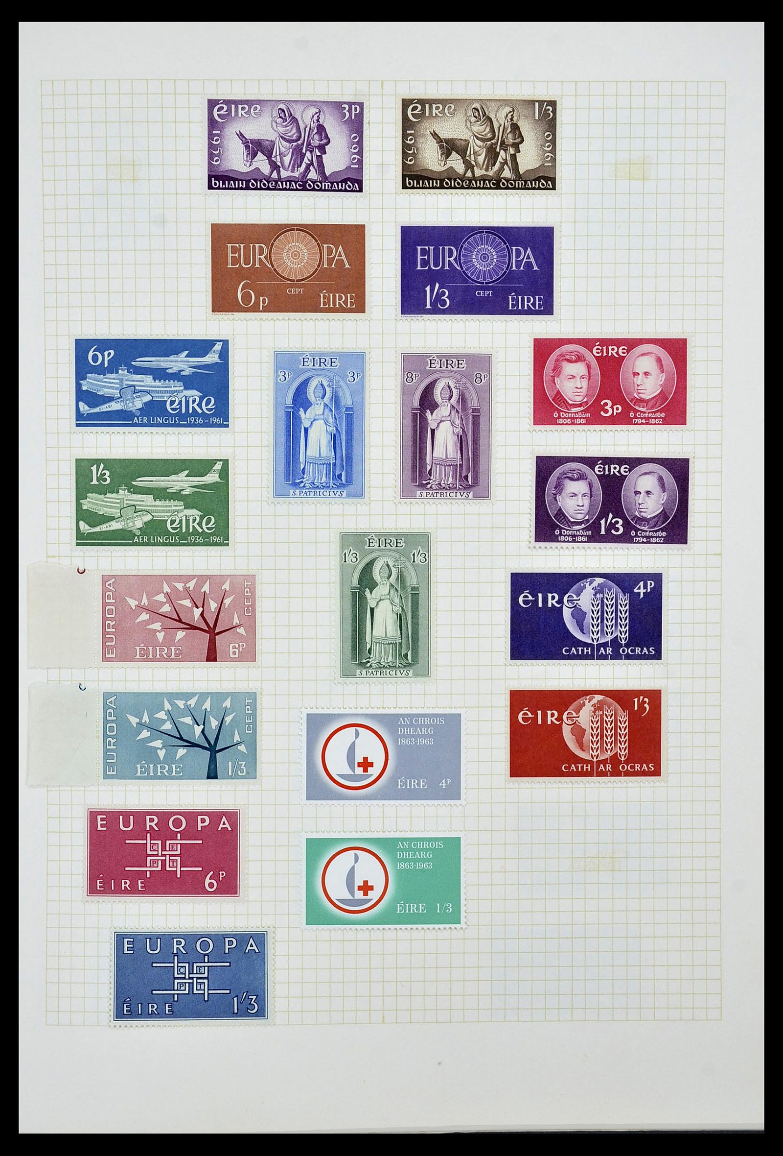 34353 013 - Postzegelverzameling 34353 Ierland 1922-2000.