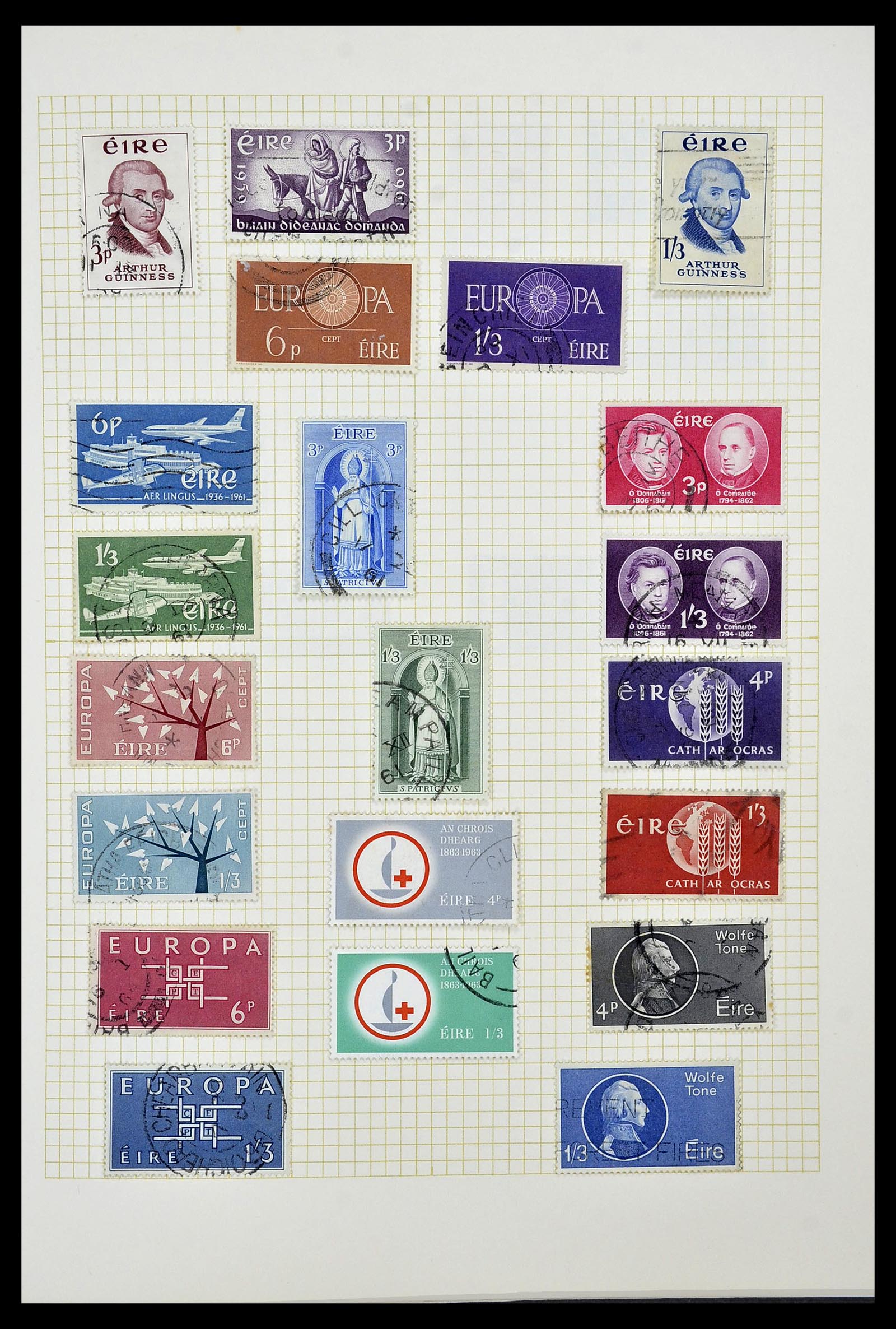 34353 014 - Postzegelverzameling 34353 Ierland 1922-2000.