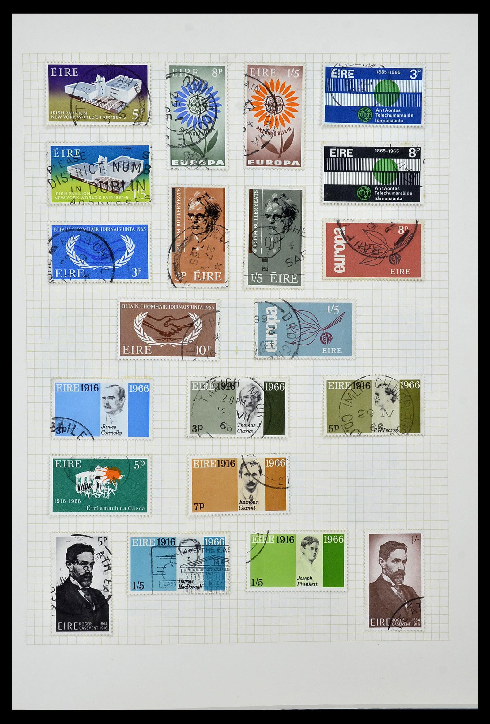 34353 016 - Postzegelverzameling 34353 Ierland 1922-2000.