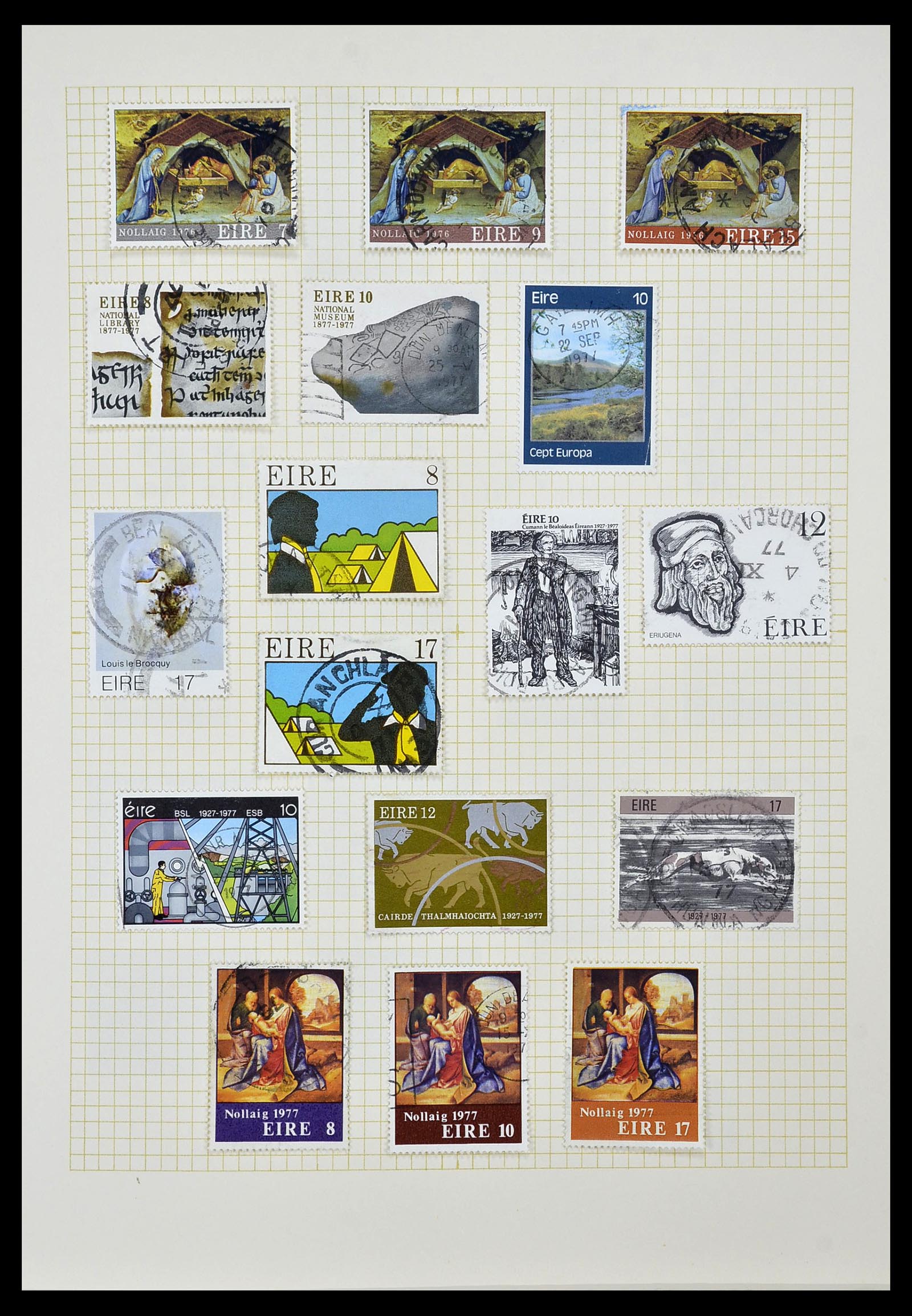 34353 041 - Postzegelverzameling 34353 Ierland 1922-2000.