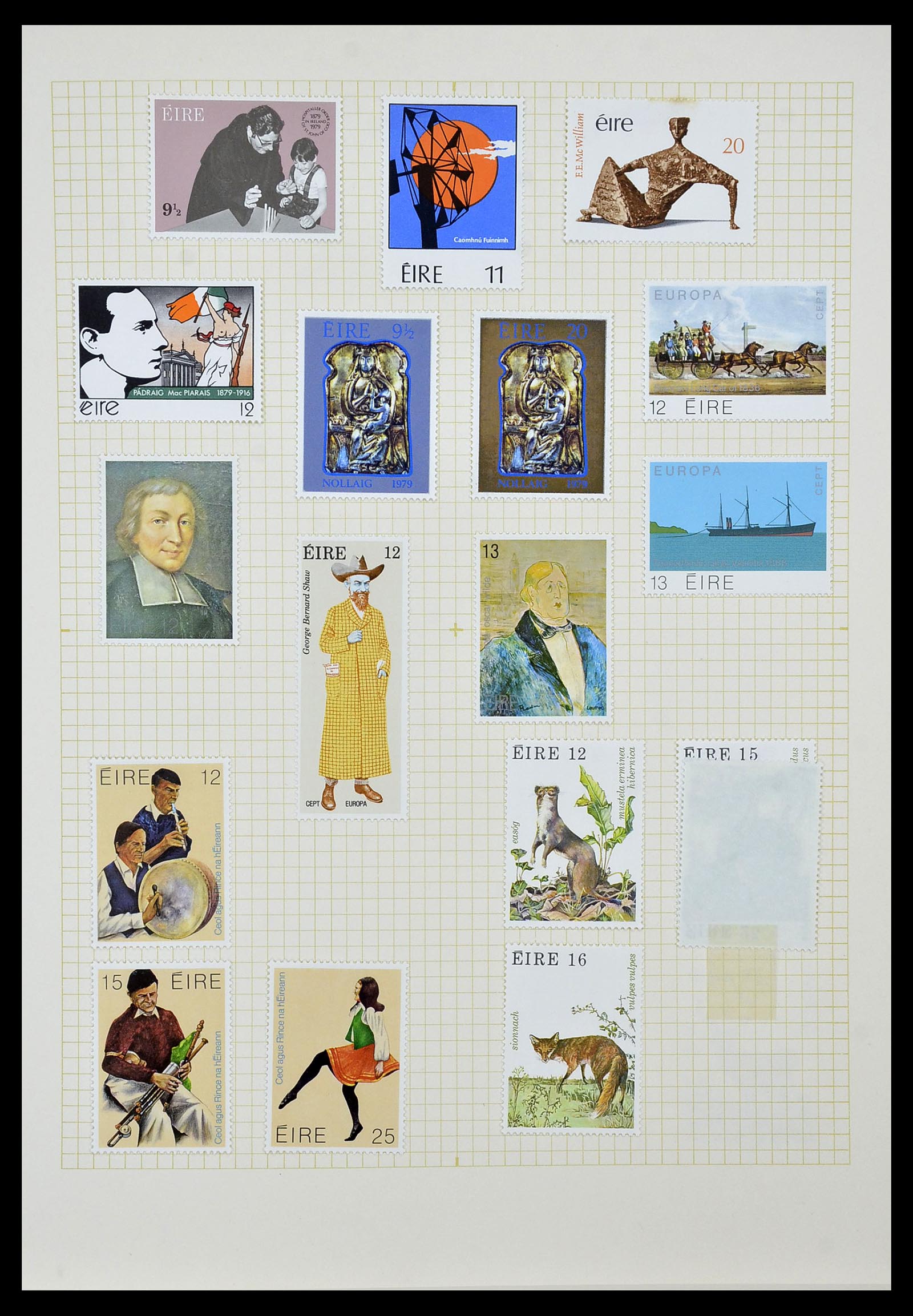 34353 046 - Postzegelverzameling 34353 Ierland 1922-2000.