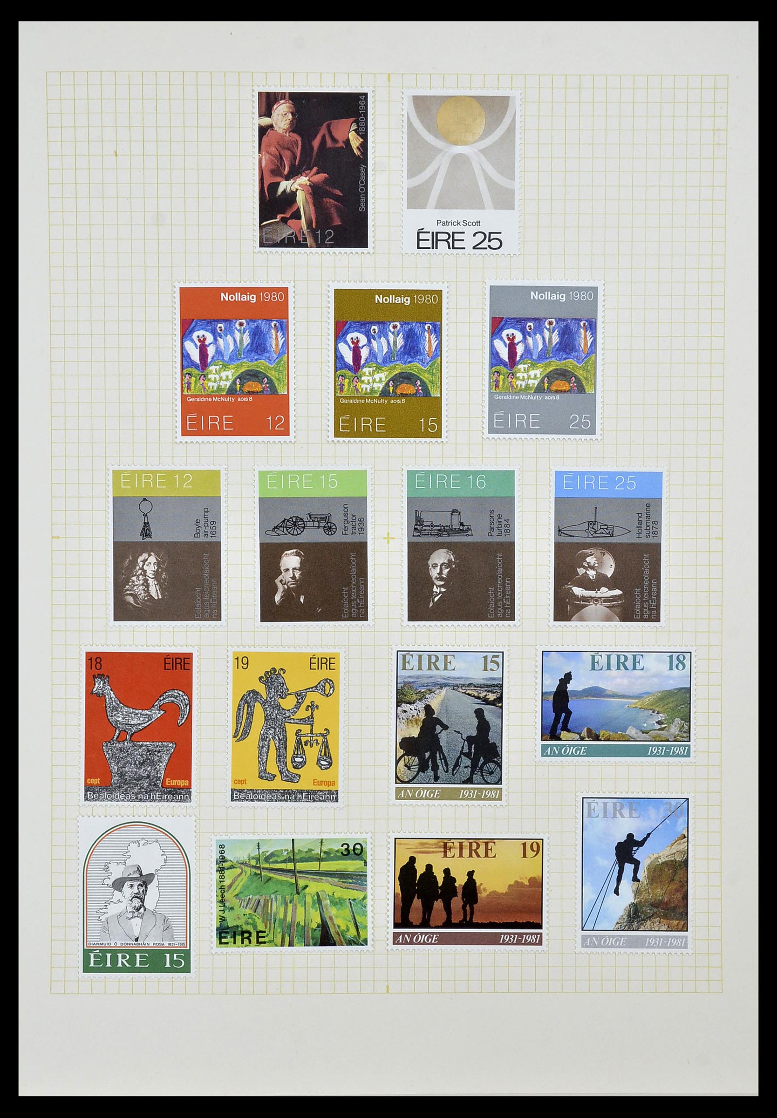 34353 048 - Postzegelverzameling 34353 Ierland 1922-2000.