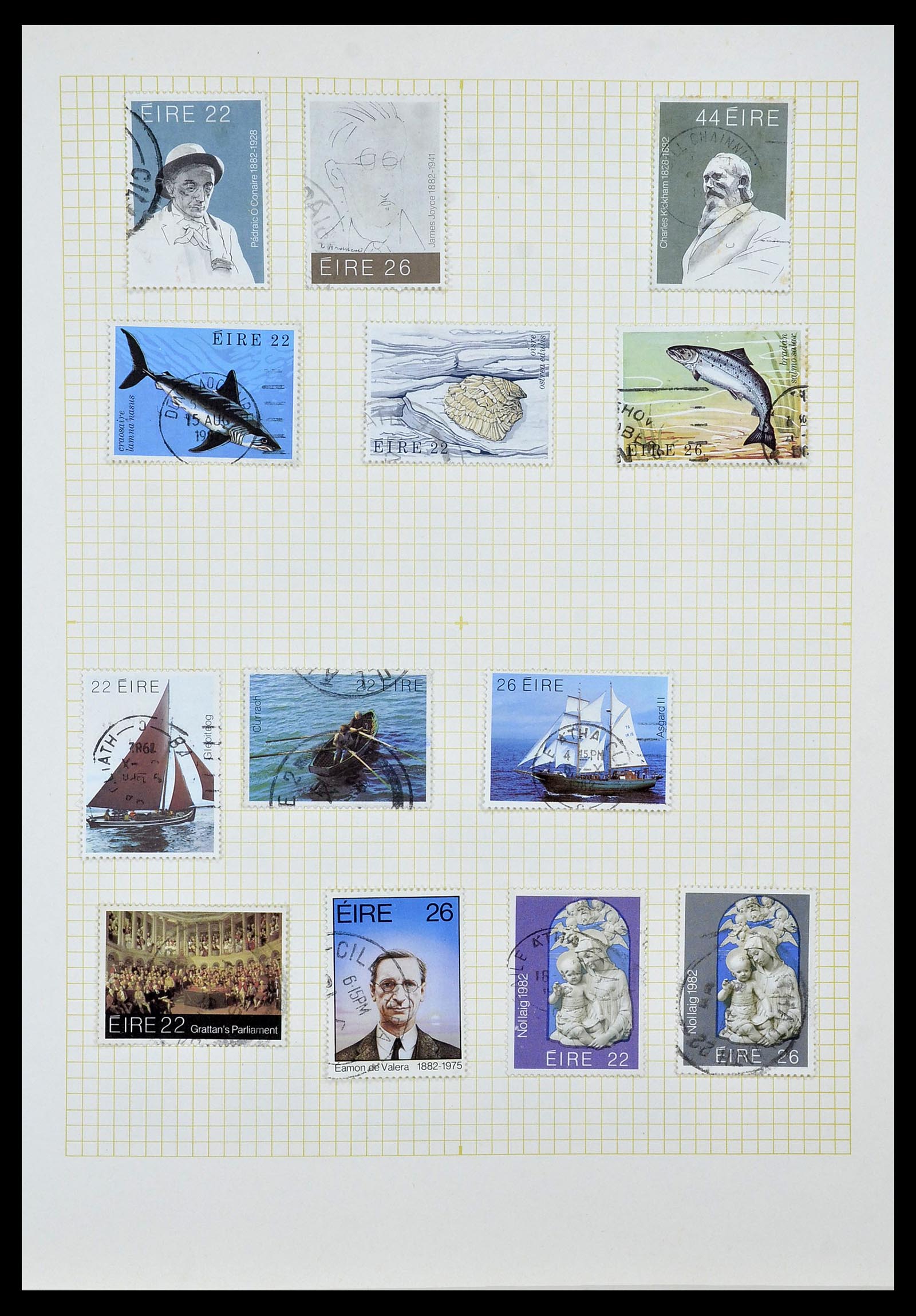 34353 052 - Postzegelverzameling 34353 Ierland 1922-2000.