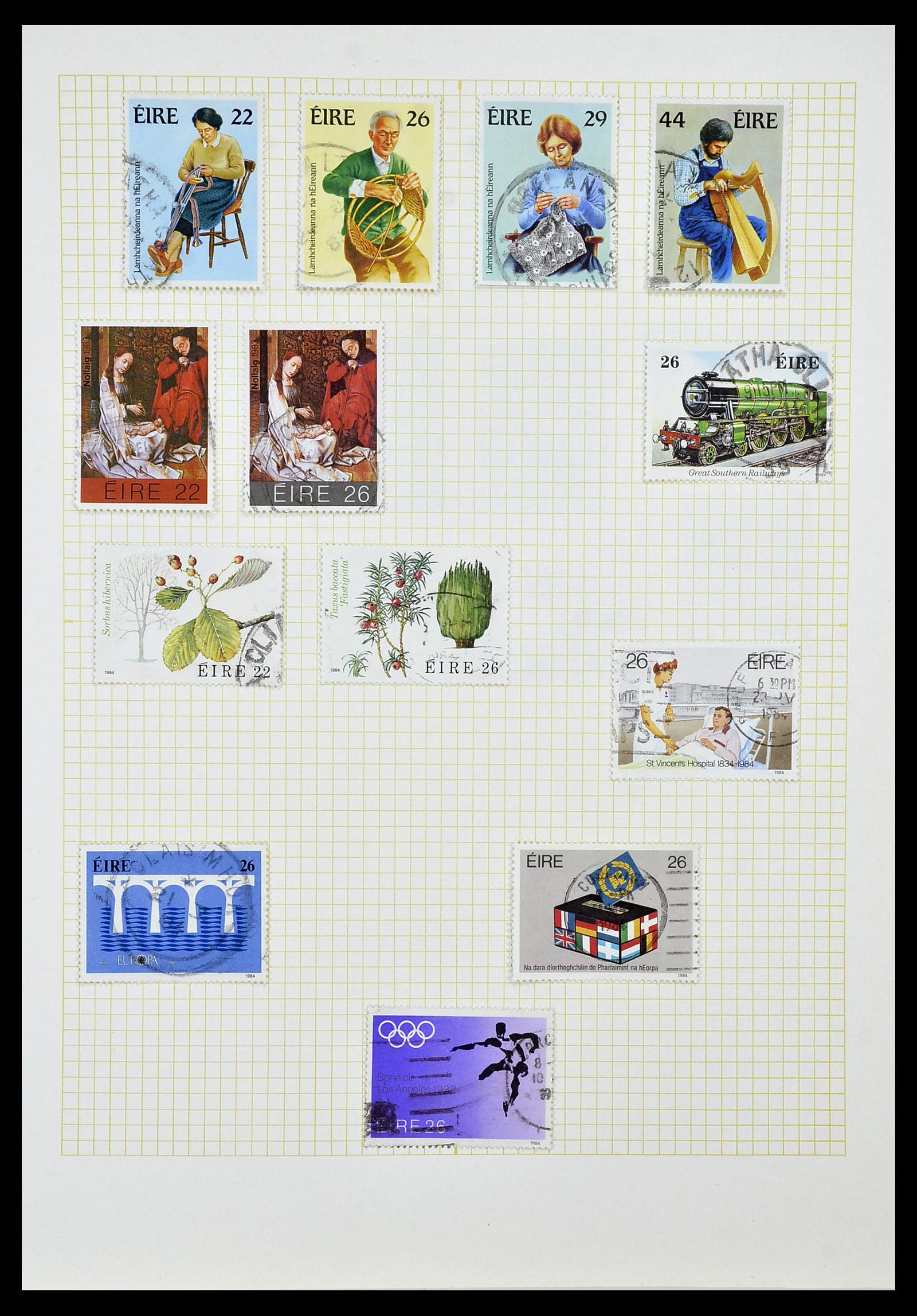 34353 057 - Postzegelverzameling 34353 Ierland 1922-2000.