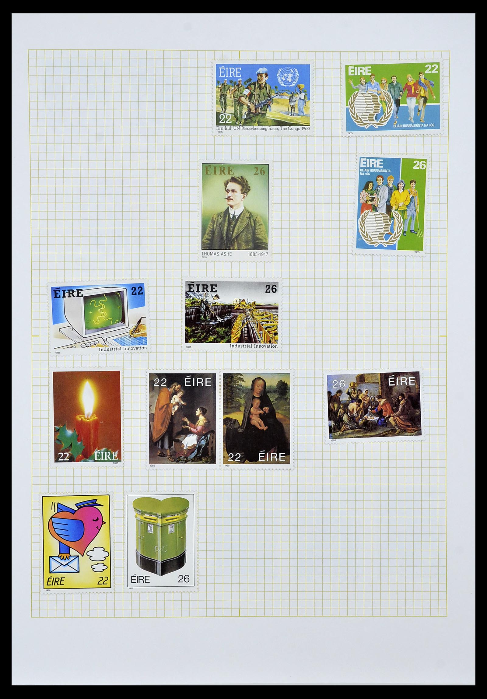 34353 060 - Postzegelverzameling 34353 Ierland 1922-2000.