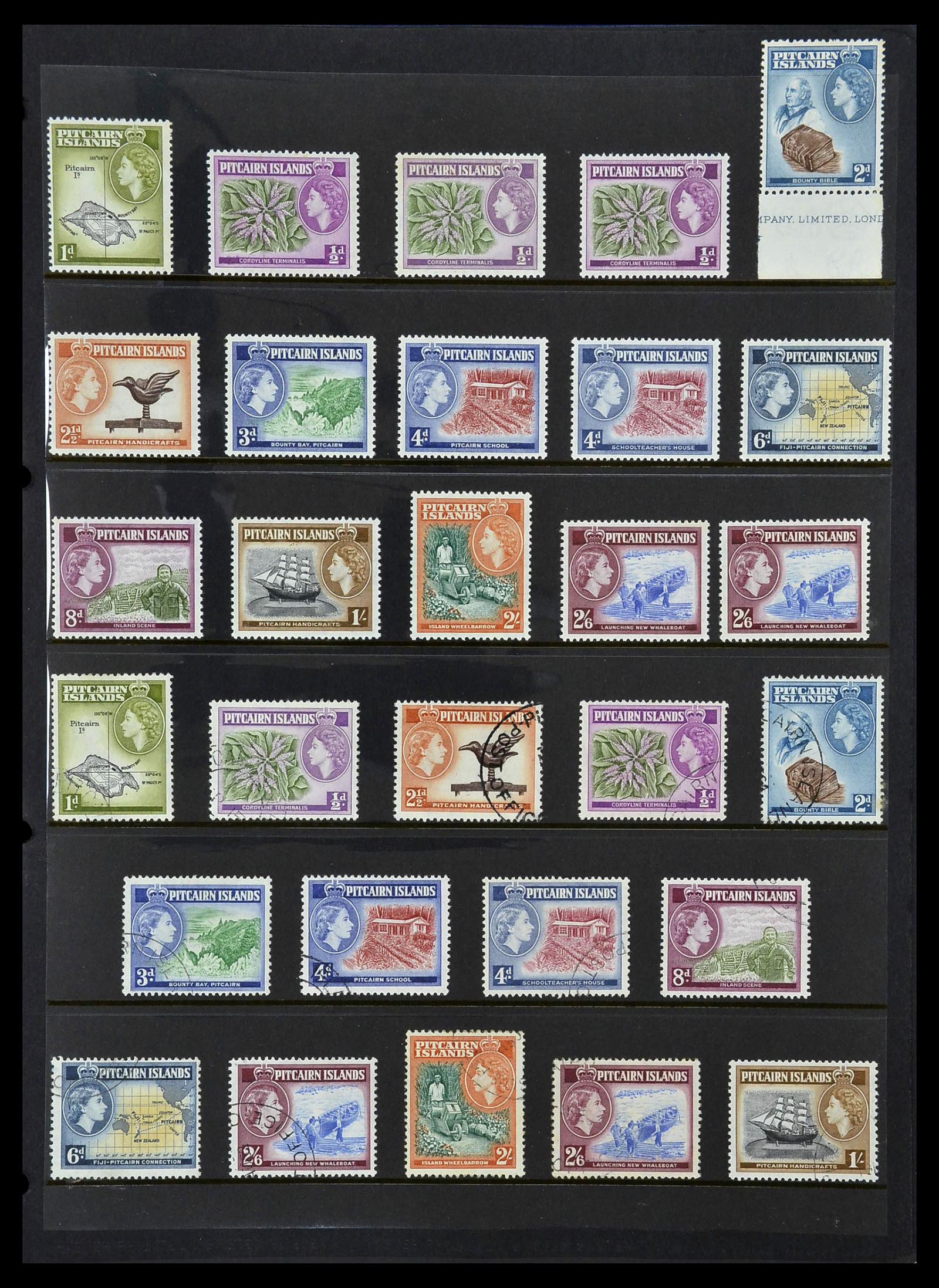 34355 002 - Postzegelverzameling 34355 Pitcairn 1940-1998.