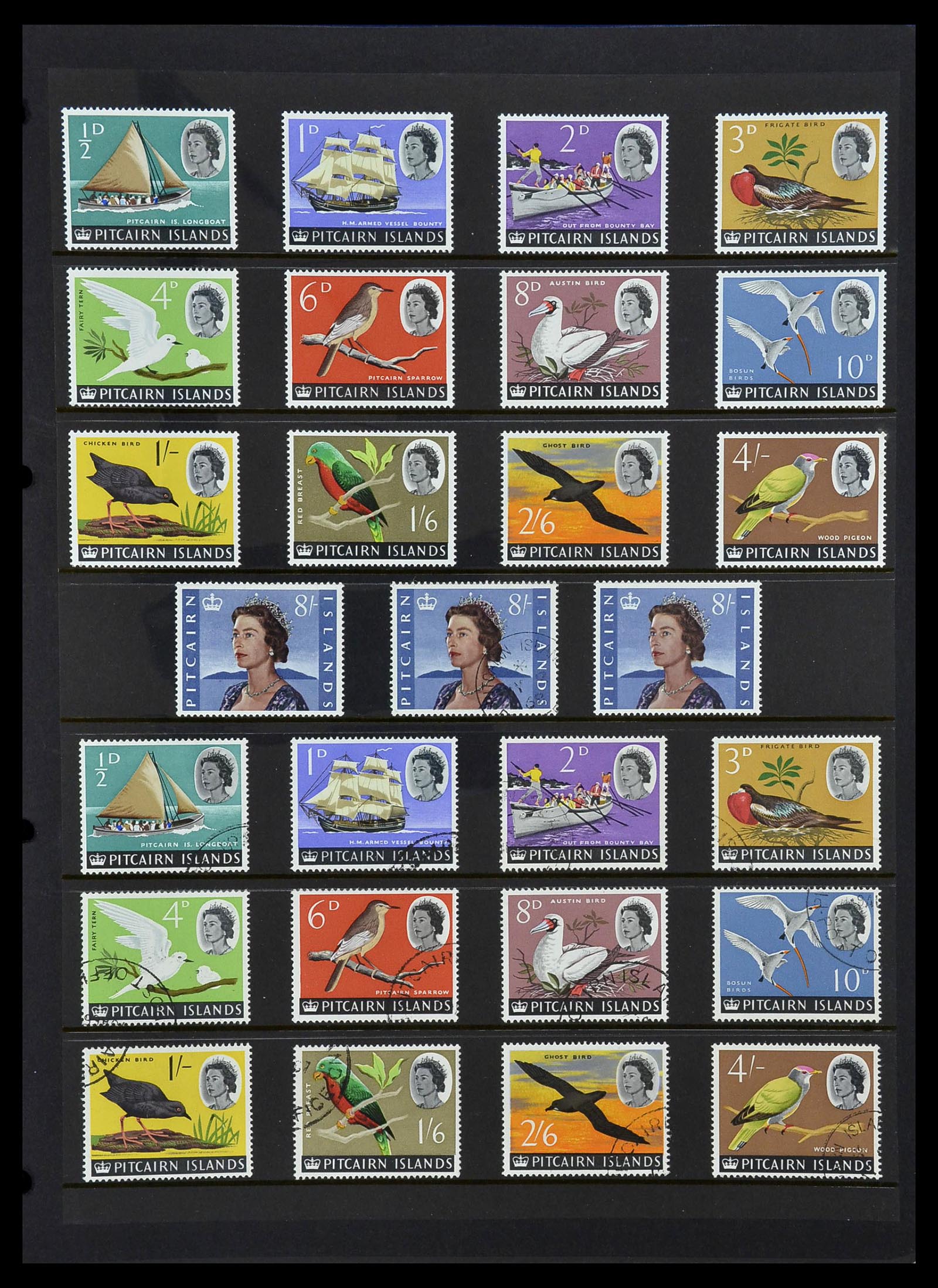 34355 003 - Postzegelverzameling 34355 Pitcairn 1940-1998.