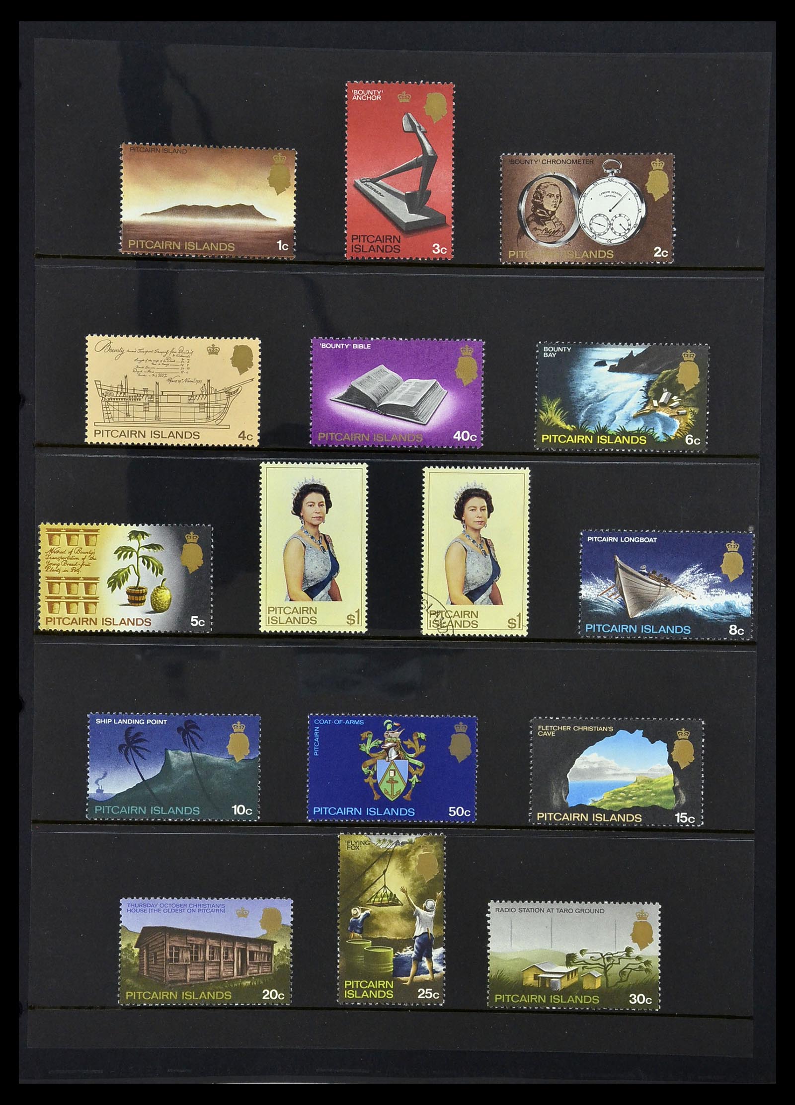 34355 006 - Postzegelverzameling 34355 Pitcairn 1940-1998.