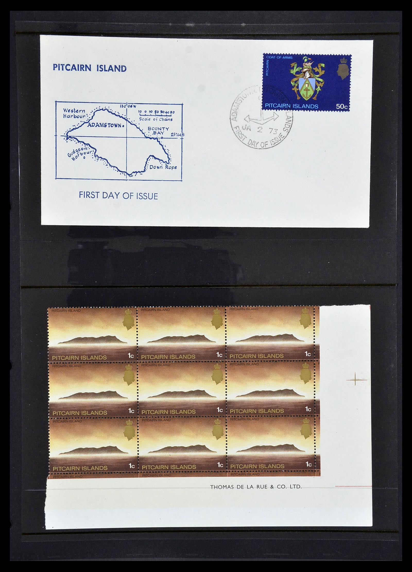 34355 007 - Postzegelverzameling 34355 Pitcairn 1940-1998.