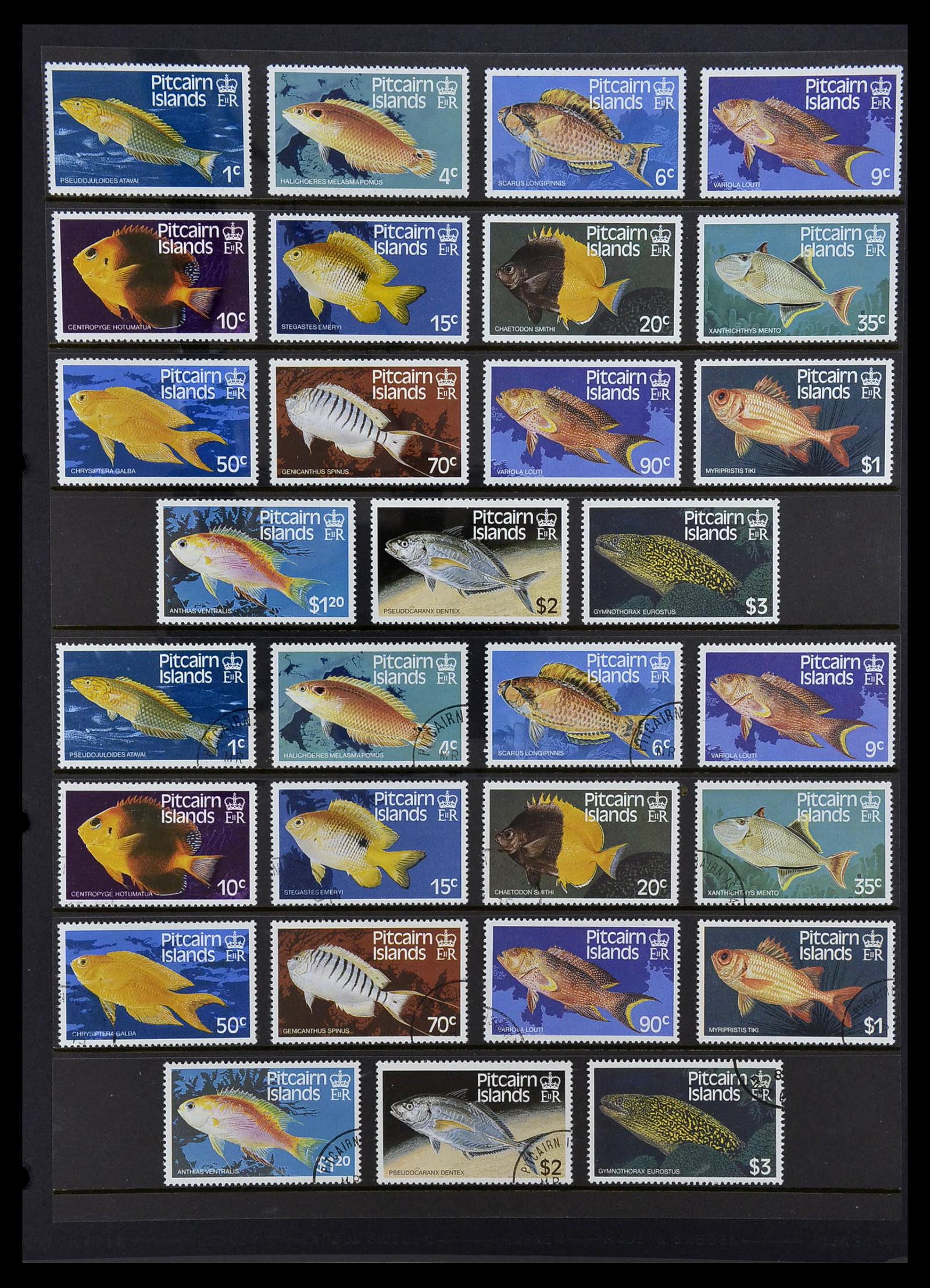 34355 011 - Postzegelverzameling 34355 Pitcairn 1940-1998.