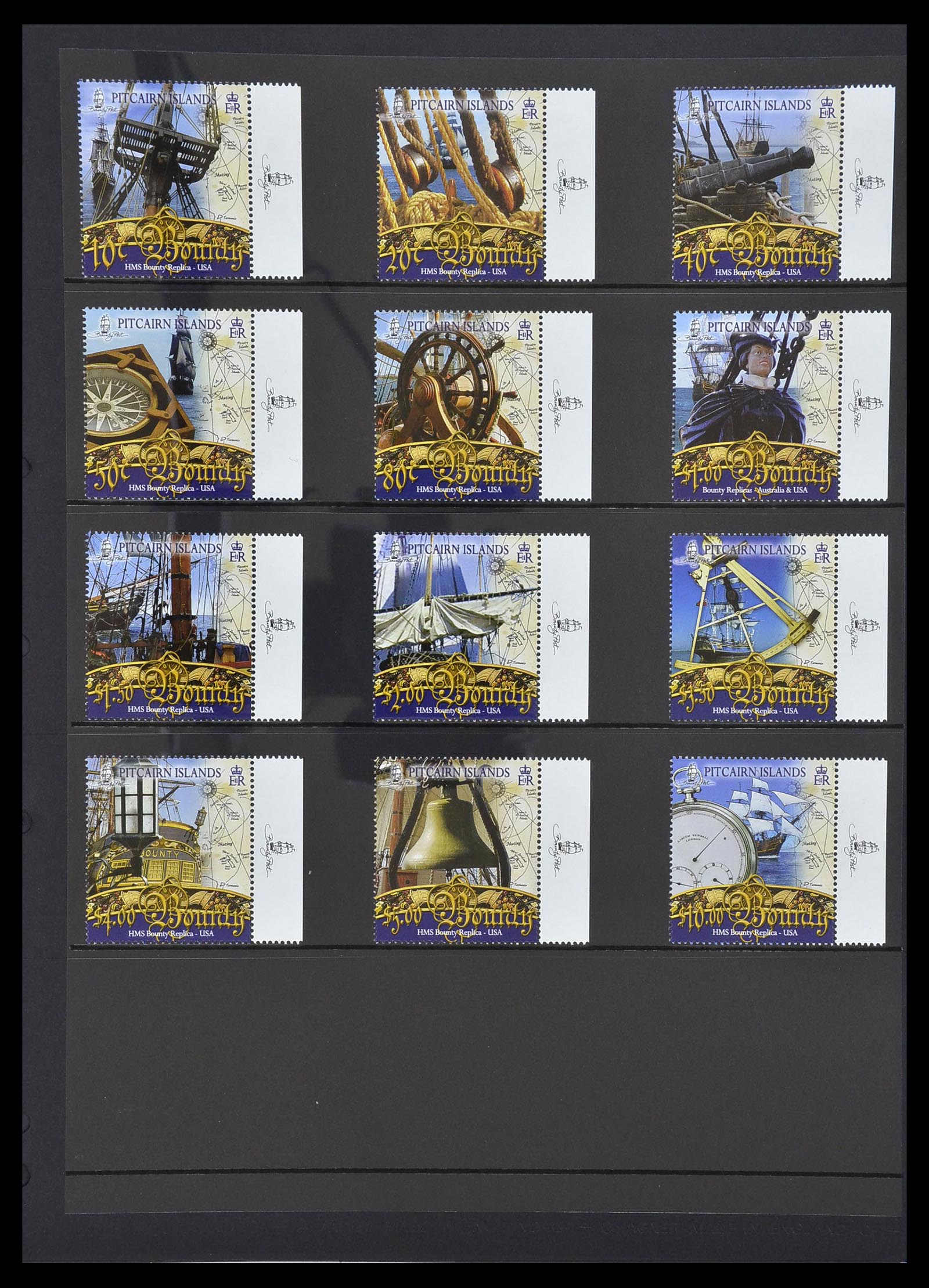 34355 017 - Postzegelverzameling 34355 Pitcairn 1940-1998.