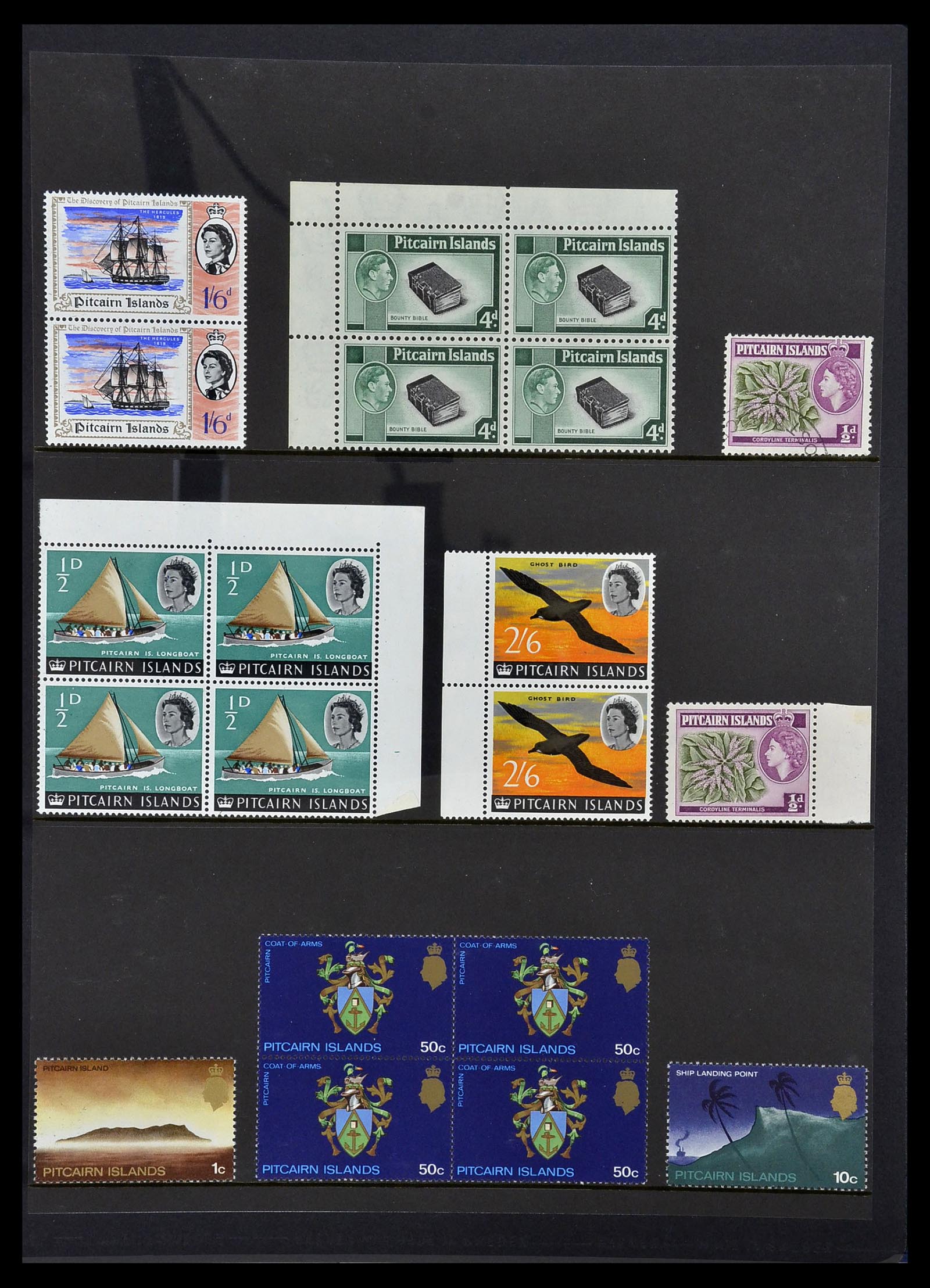 34355 018 - Postzegelverzameling 34355 Pitcairn 1940-1998.