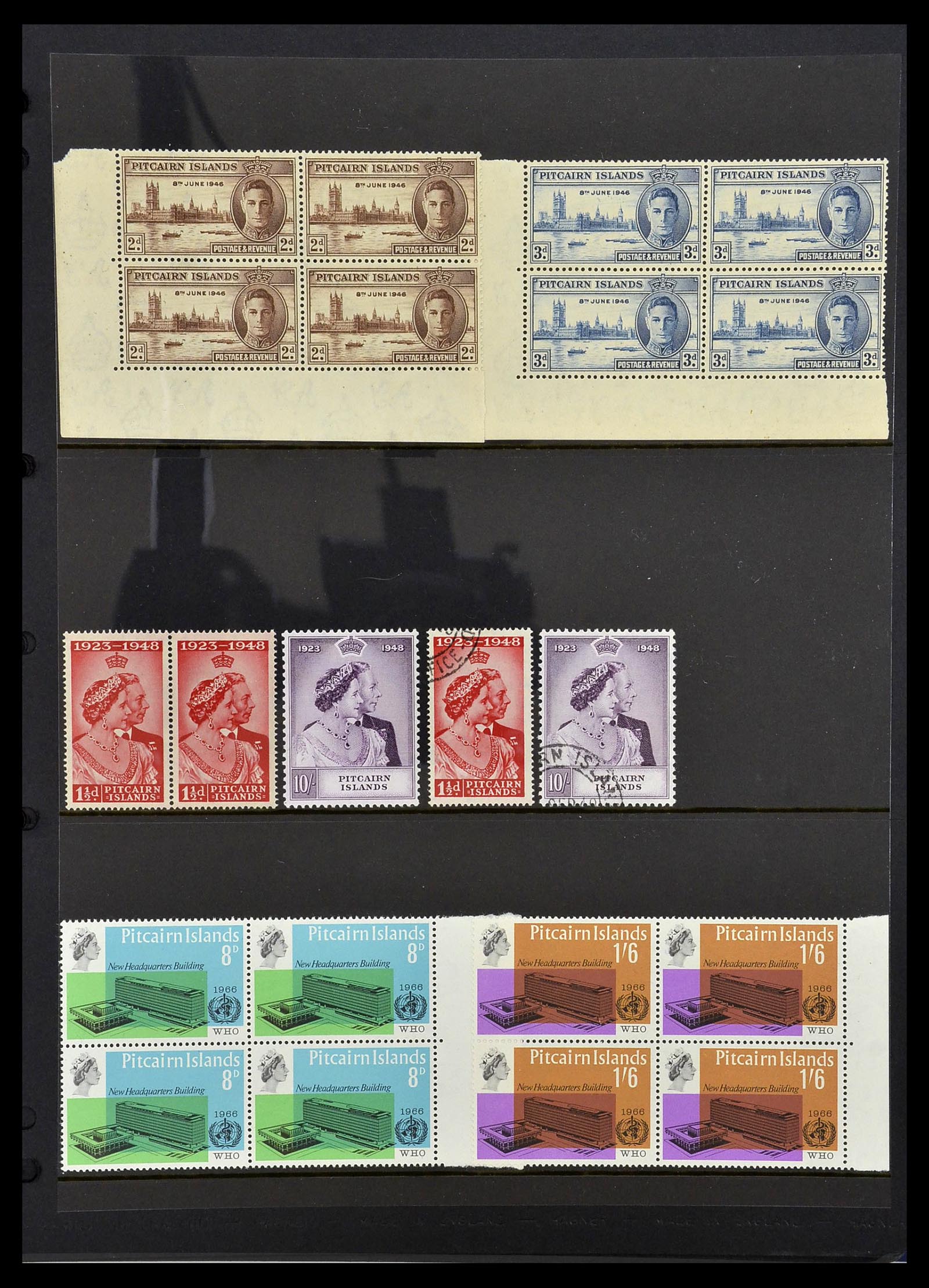 34355 022 - Postzegelverzameling 34355 Pitcairn 1940-1998.