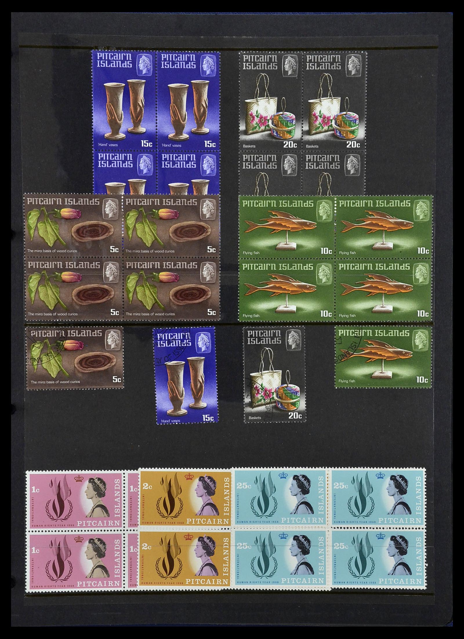 34355 029 - Postzegelverzameling 34355 Pitcairn 1940-1998.