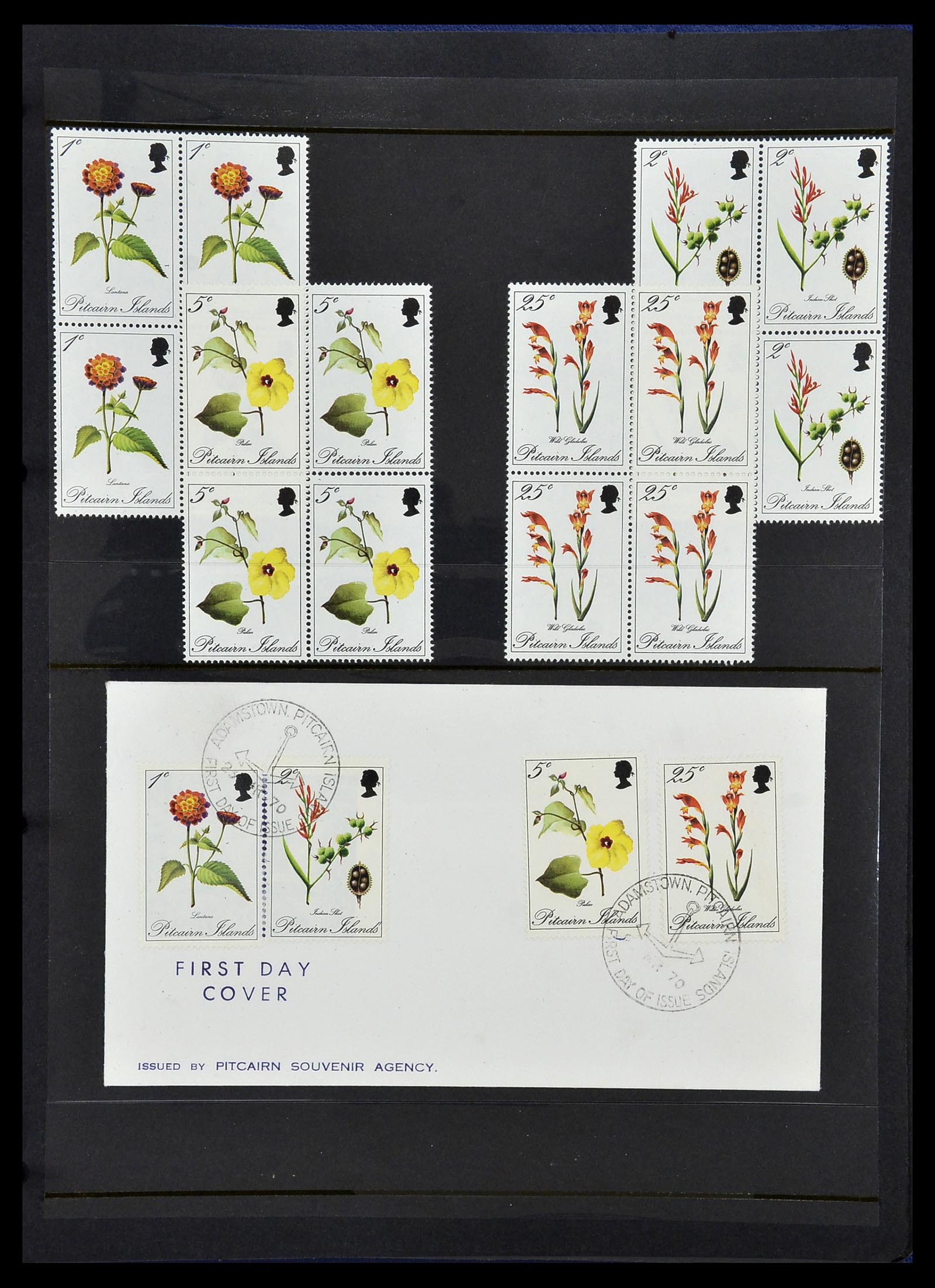 34355 030 - Postzegelverzameling 34355 Pitcairn 1940-1998.