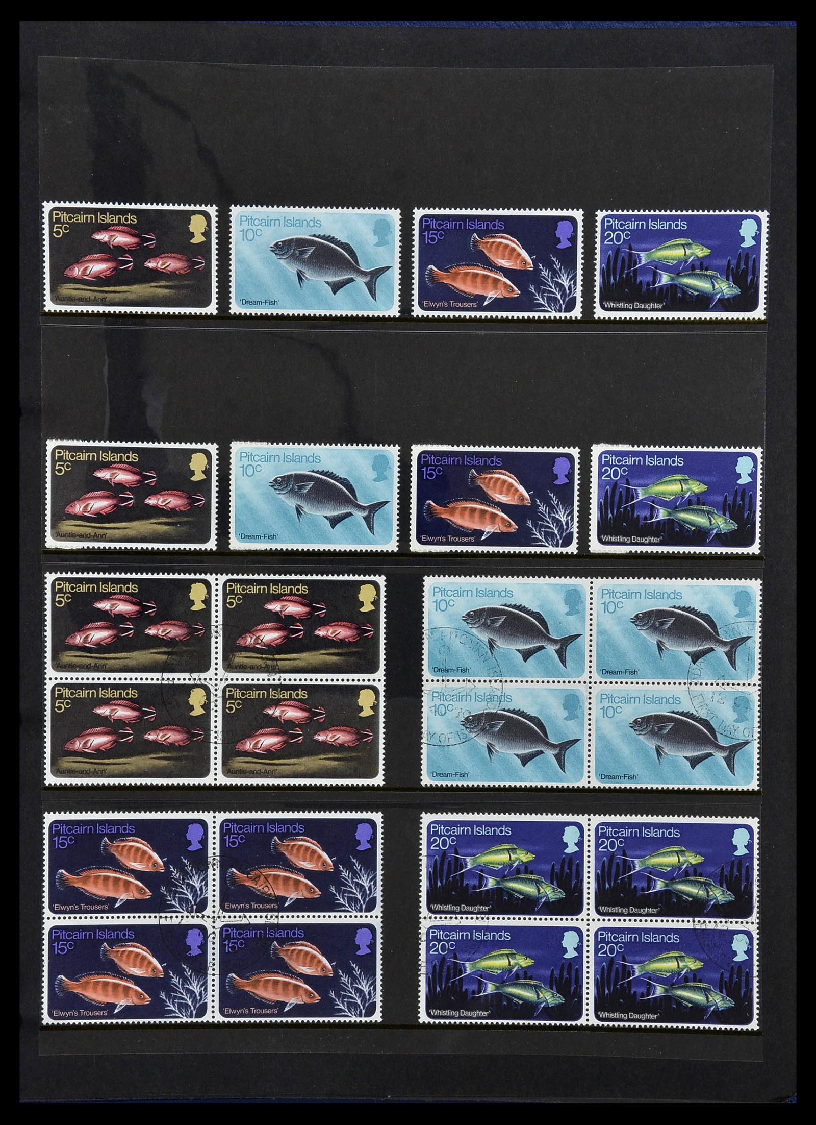 34355 032 - Postzegelverzameling 34355 Pitcairn 1940-1998.