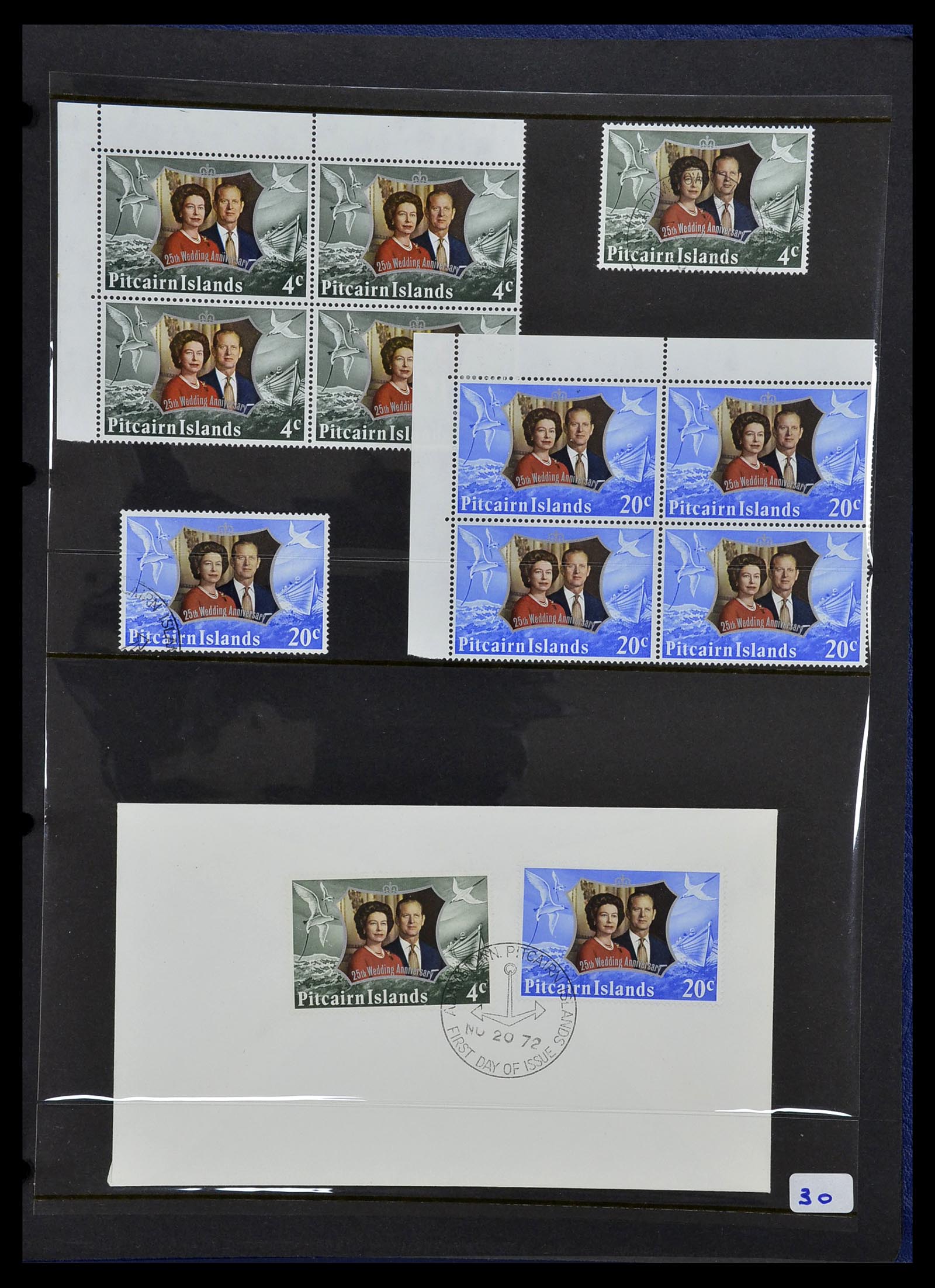 34355 036 - Postzegelverzameling 34355 Pitcairn 1940-1998.