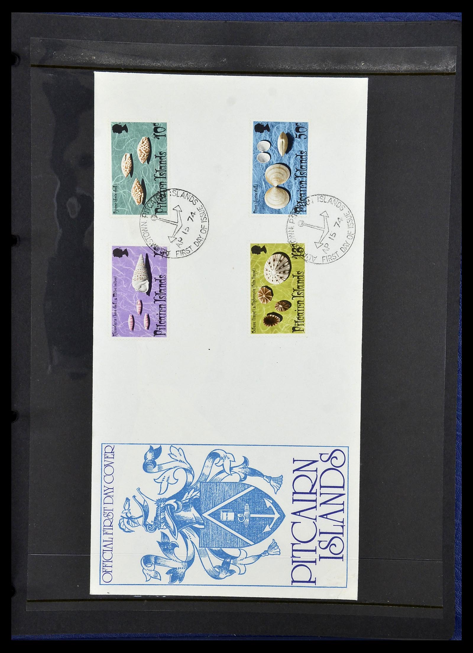 34355 041 - Postzegelverzameling 34355 Pitcairn 1940-1998.