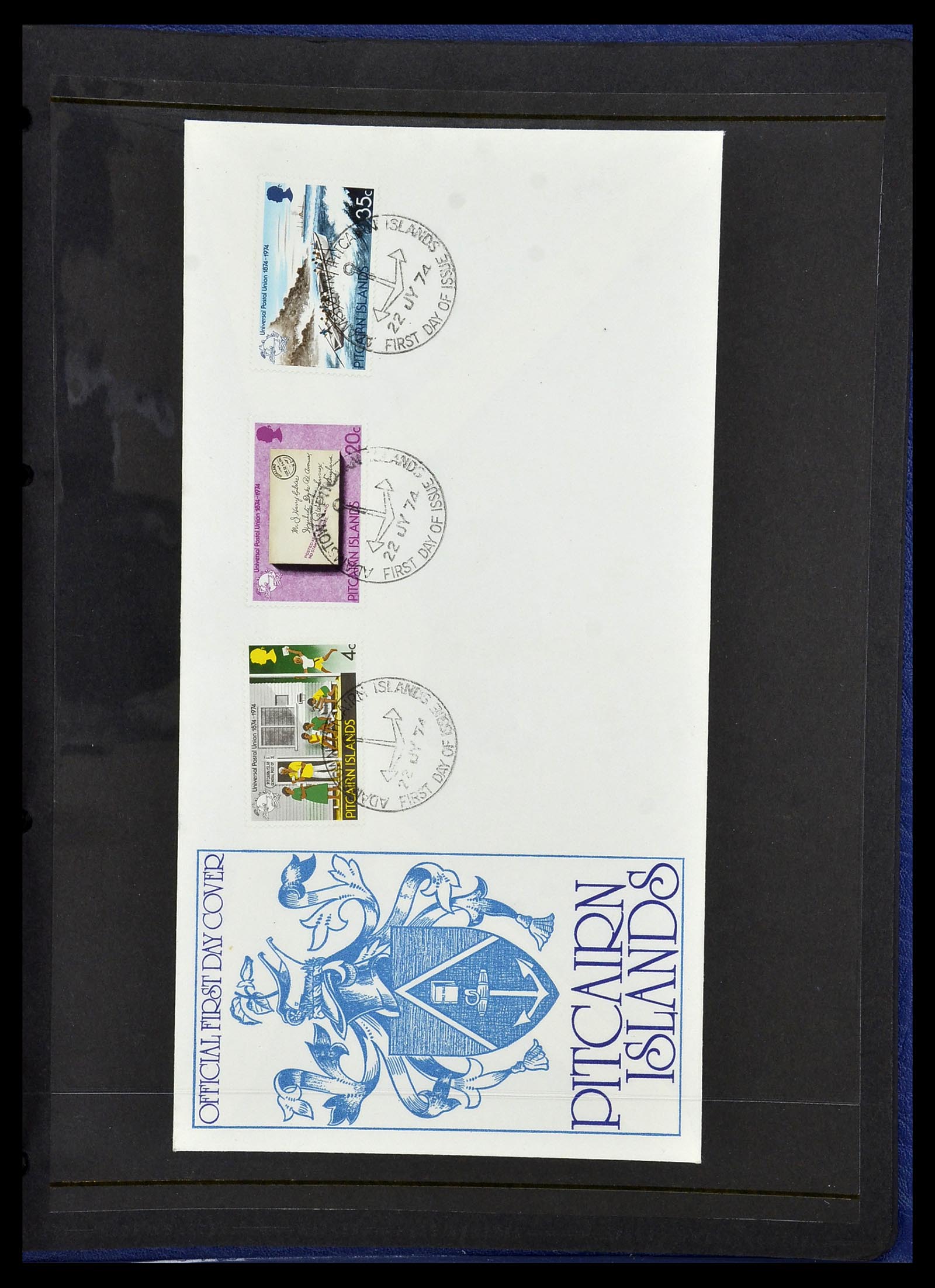 34355 044 - Postzegelverzameling 34355 Pitcairn 1940-1998.