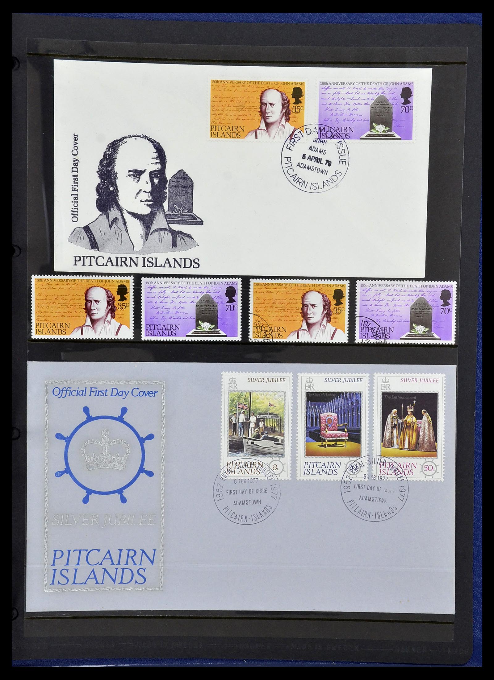 34355 046 - Postzegelverzameling 34355 Pitcairn 1940-1998.