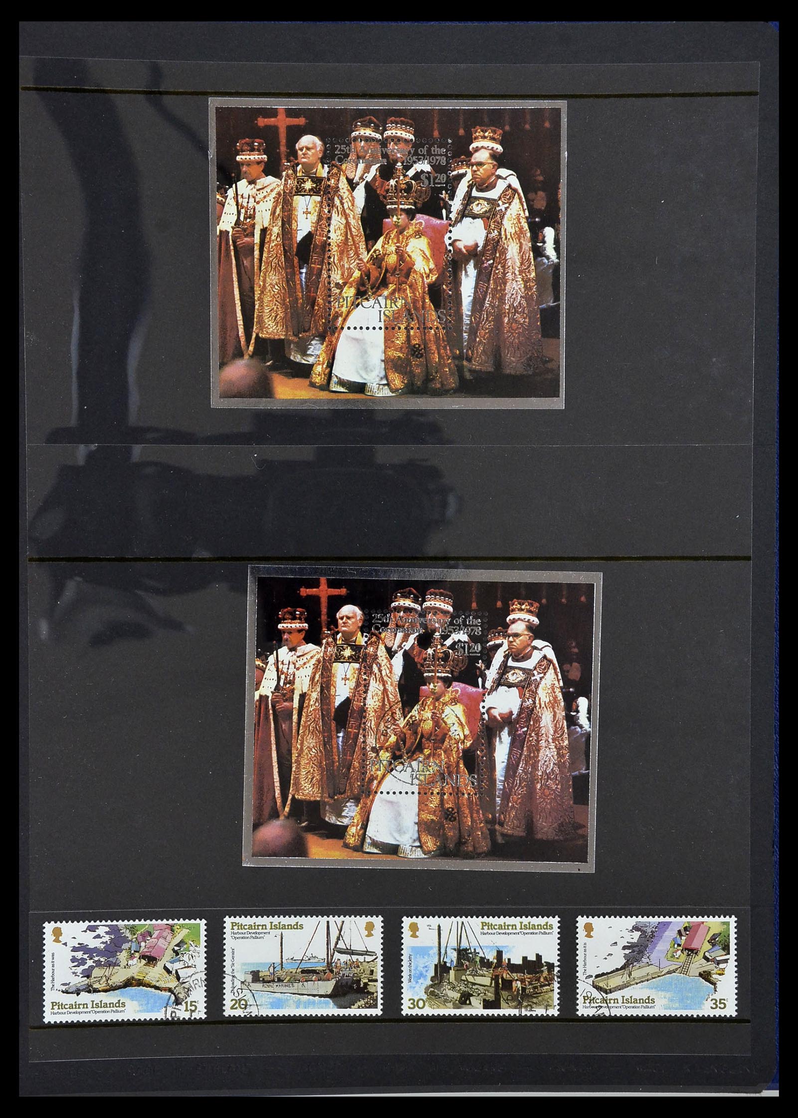 34355 047 - Postzegelverzameling 34355 Pitcairn 1940-1998.