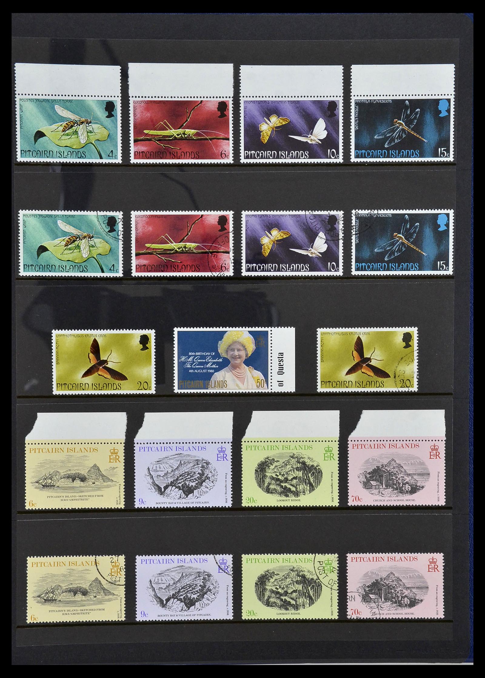 34355 049 - Postzegelverzameling 34355 Pitcairn 1940-1998.
