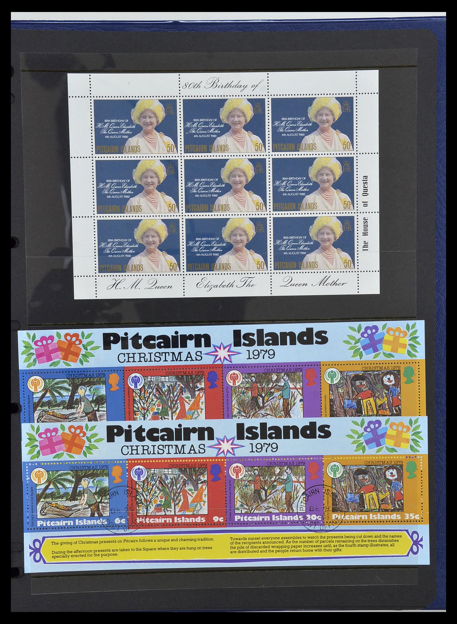 34355 051 - Postzegelverzameling 34355 Pitcairn 1940-1998.