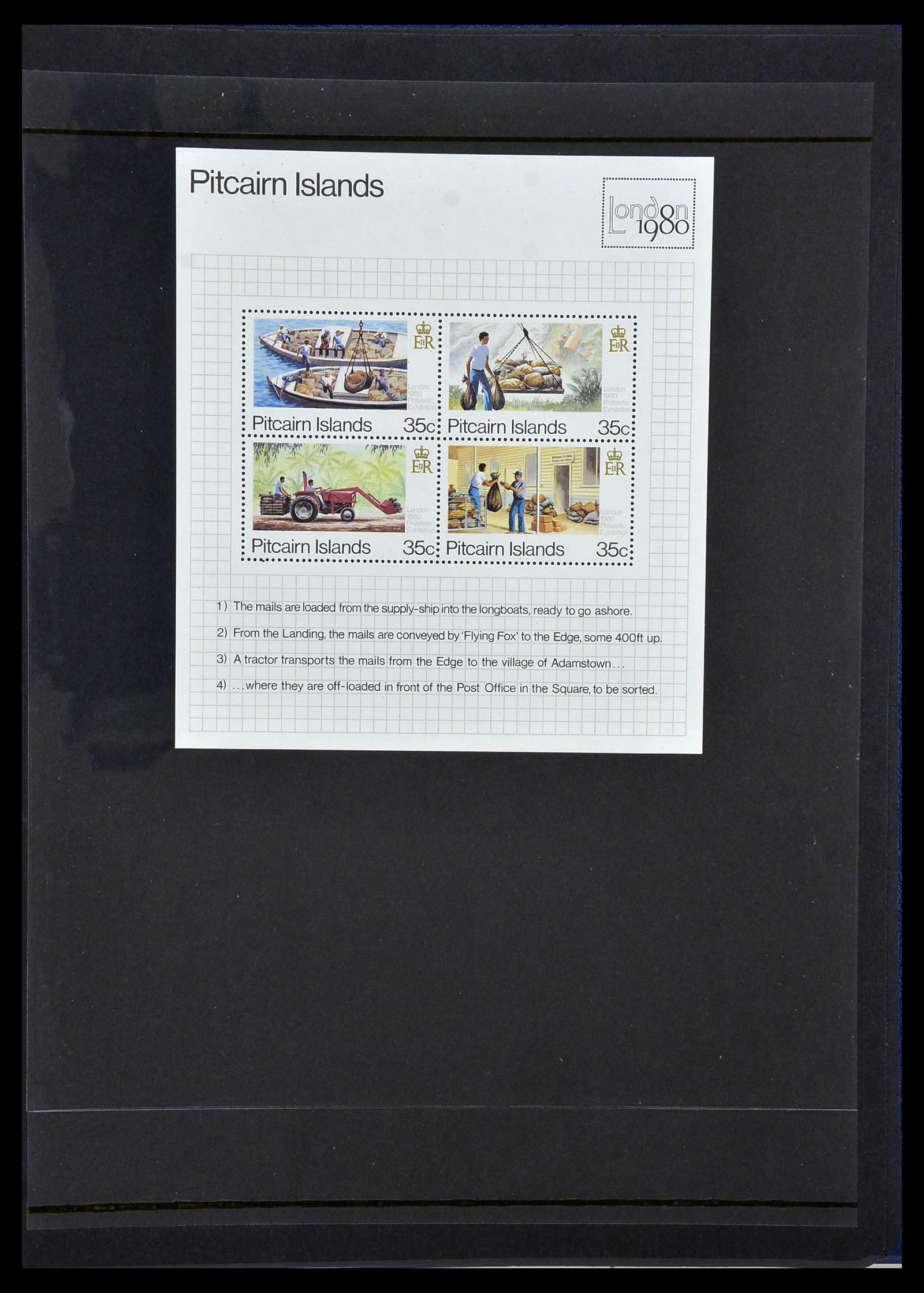 34355 052 - Postzegelverzameling 34355 Pitcairn 1940-1998.
